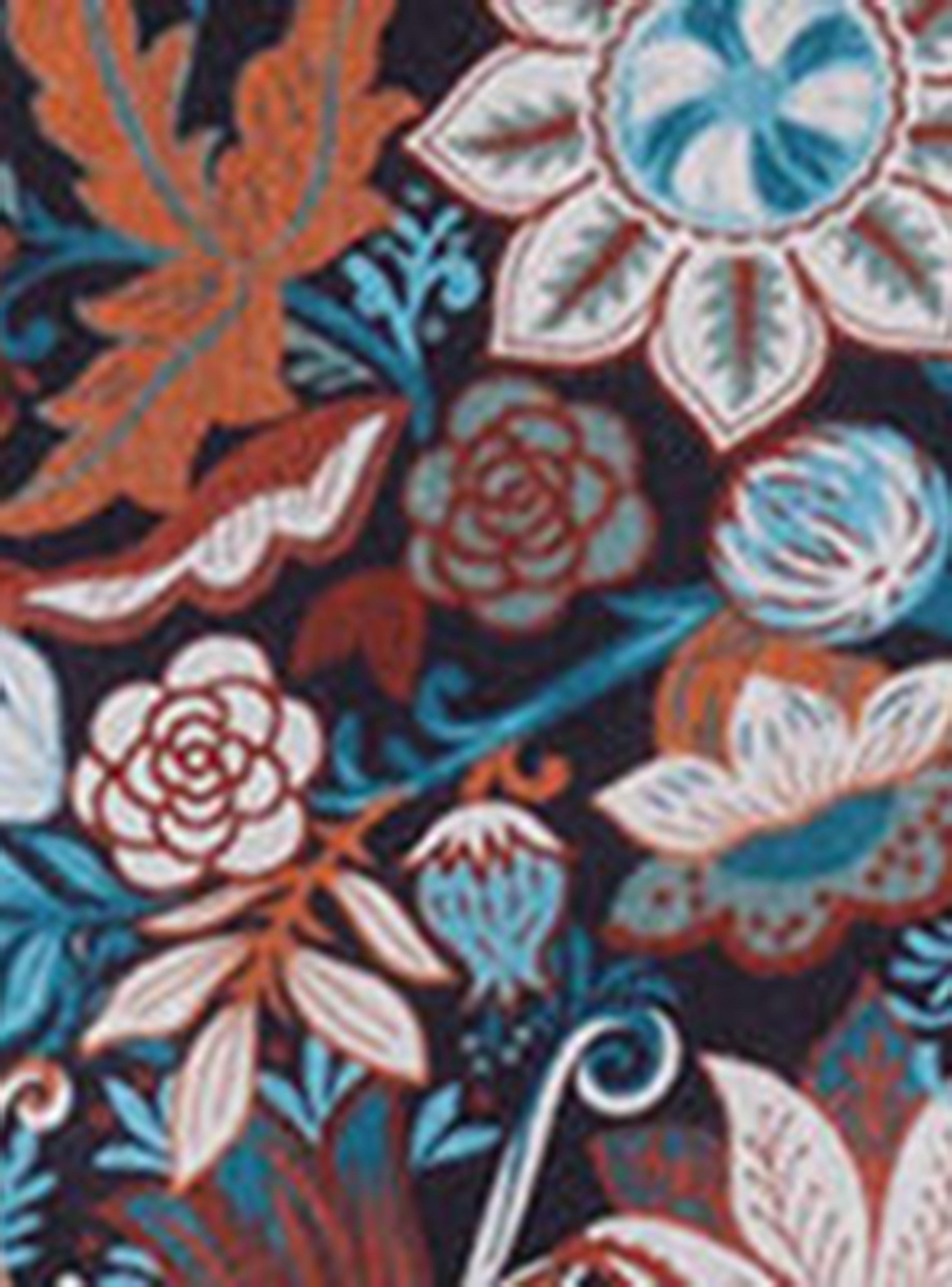 Camisa Bowling Print Flores-3