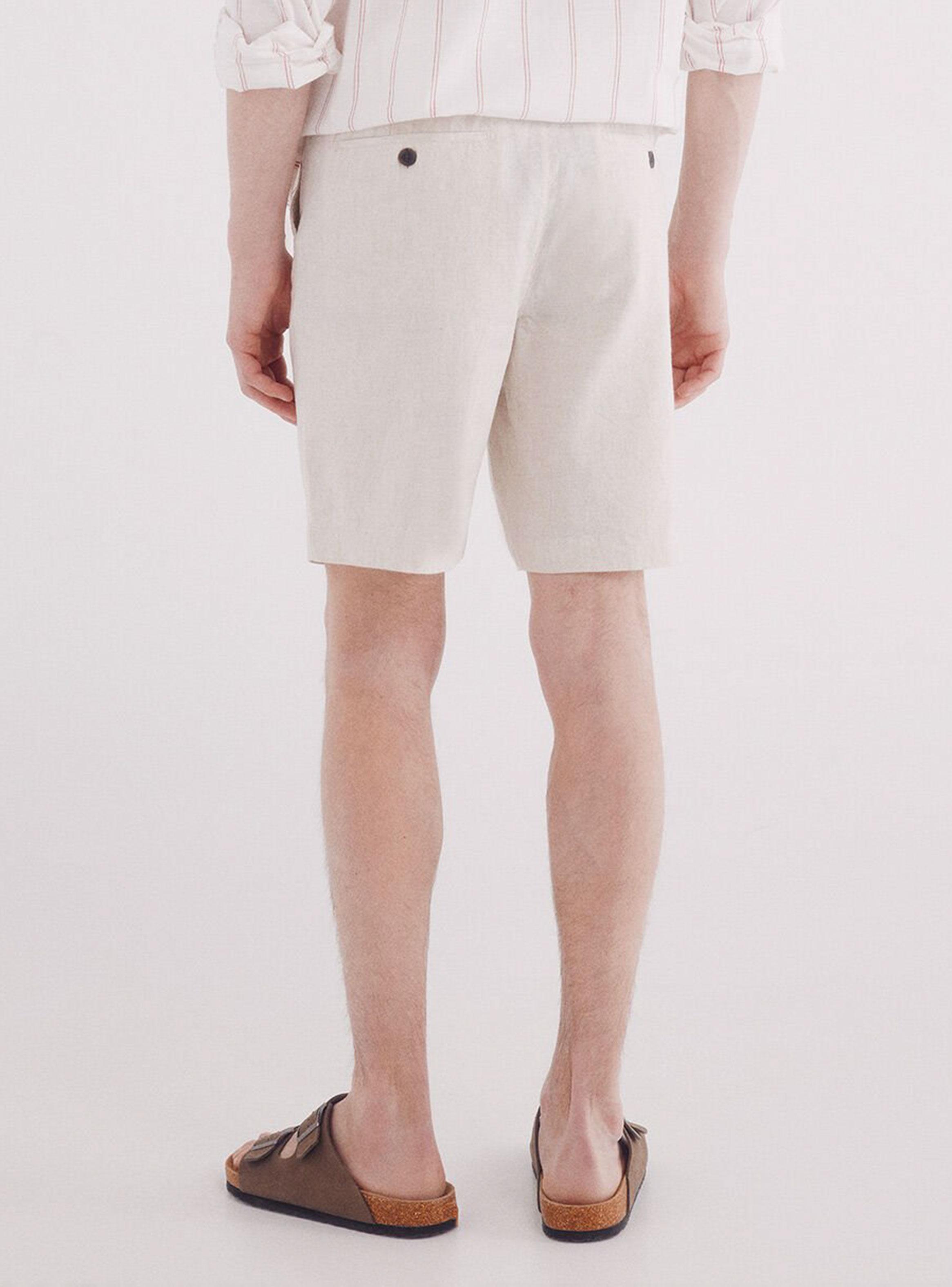 Short lino slim fit-1