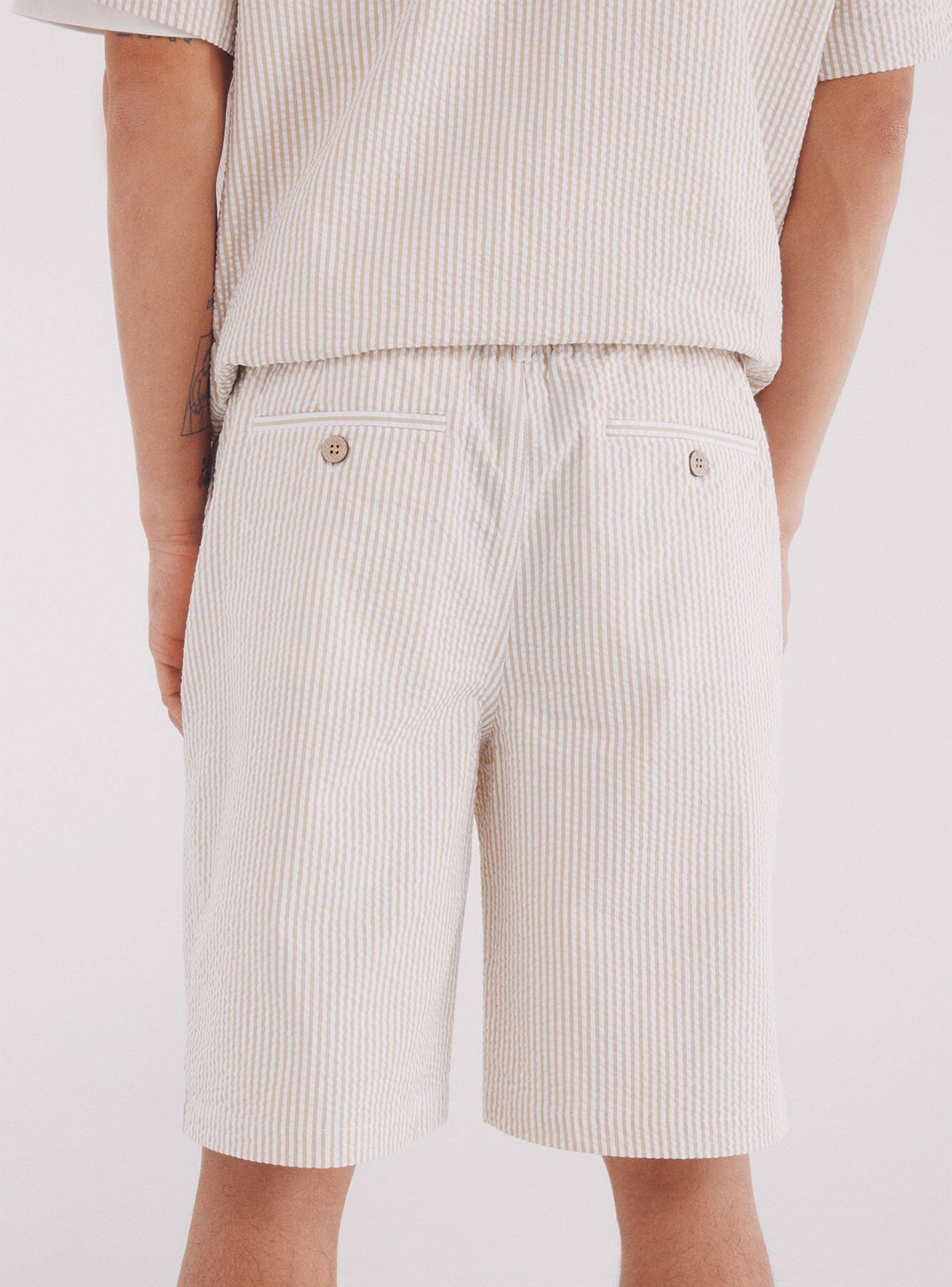 Short Seersucker Relaxed Fit-3