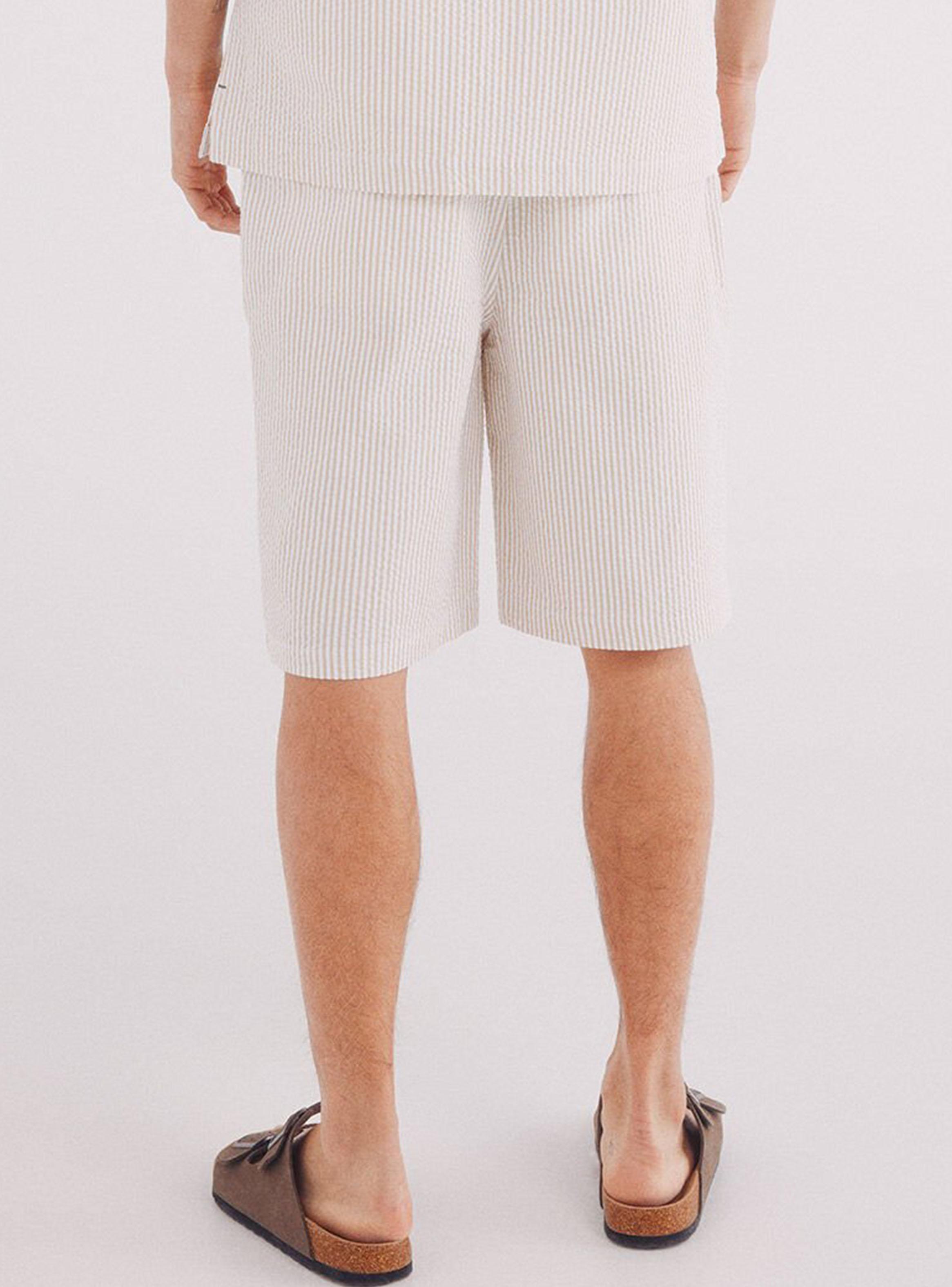 Short Seersucker Relaxed Fit-1
