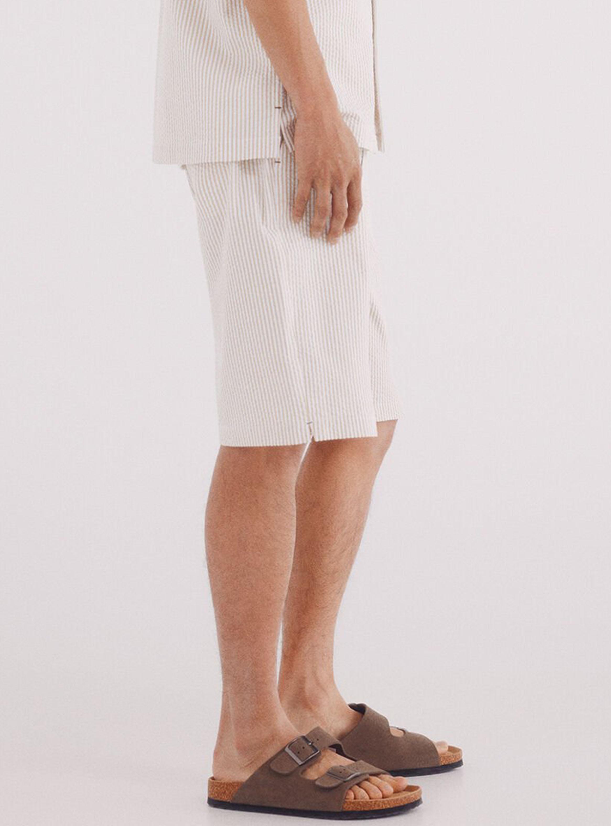 Short Seersucker Relaxed Fit-2