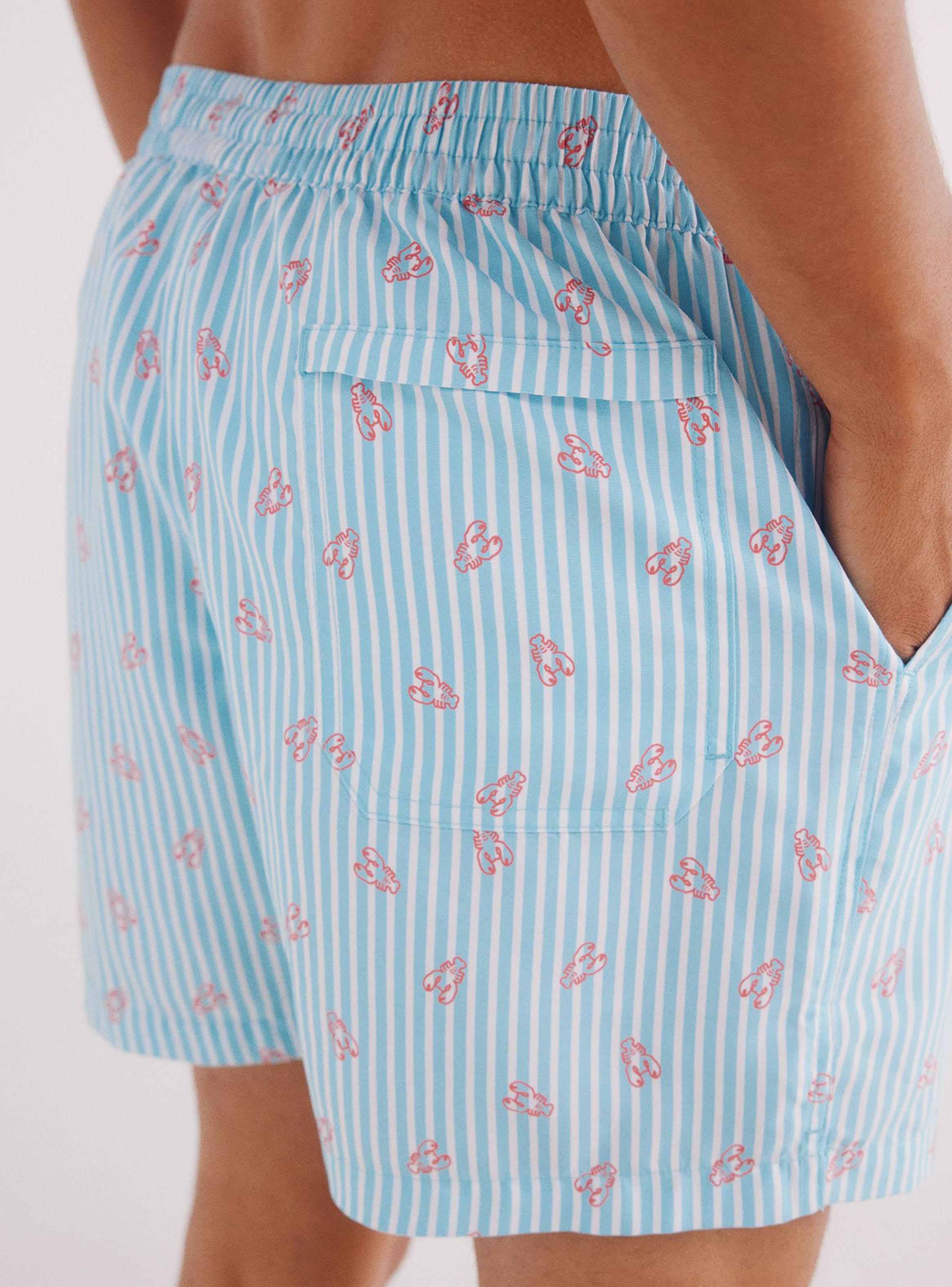 Traje de Baño Estampado Langostas-1