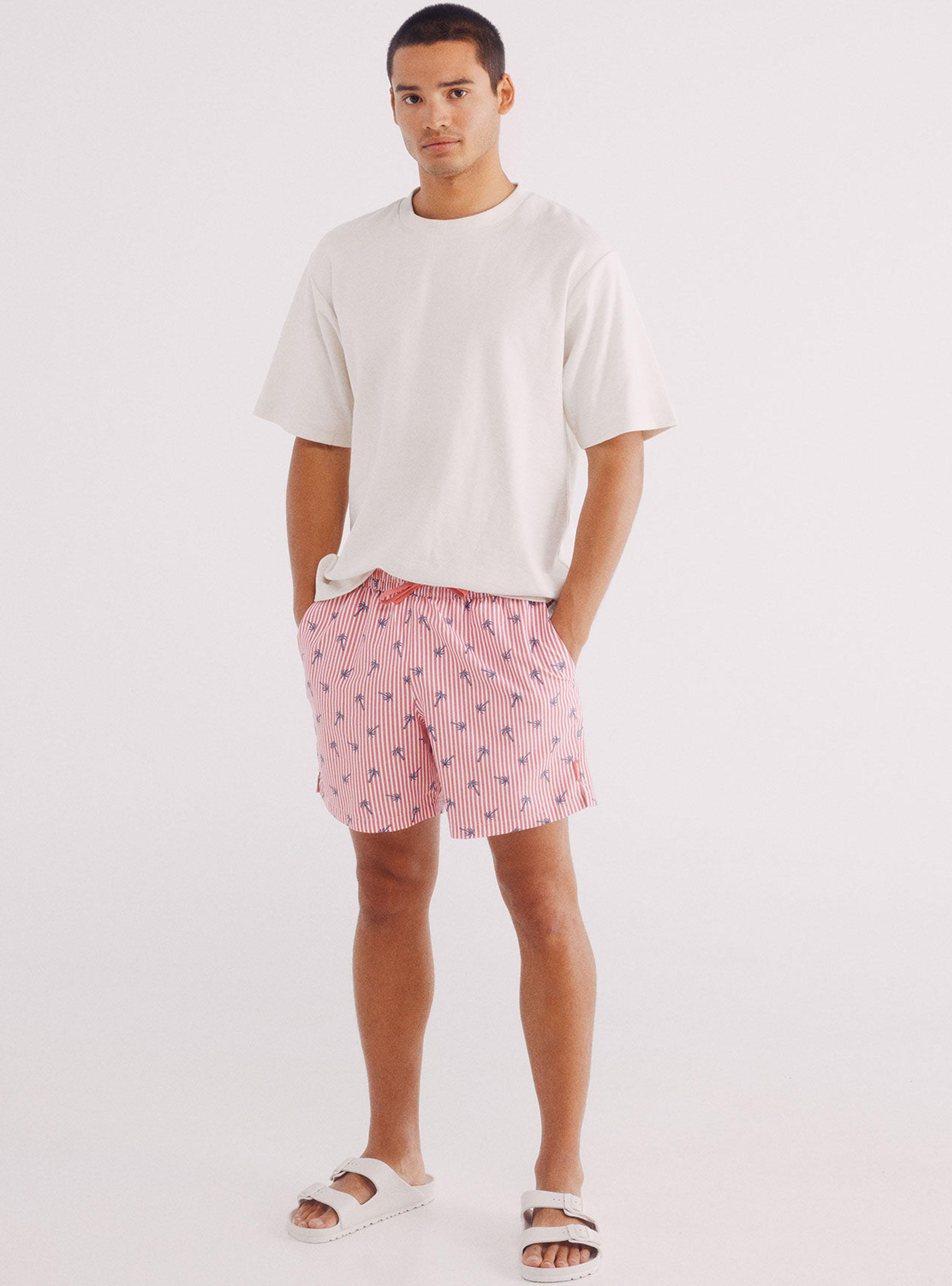 Traje Baño Rayas Palmeras-3