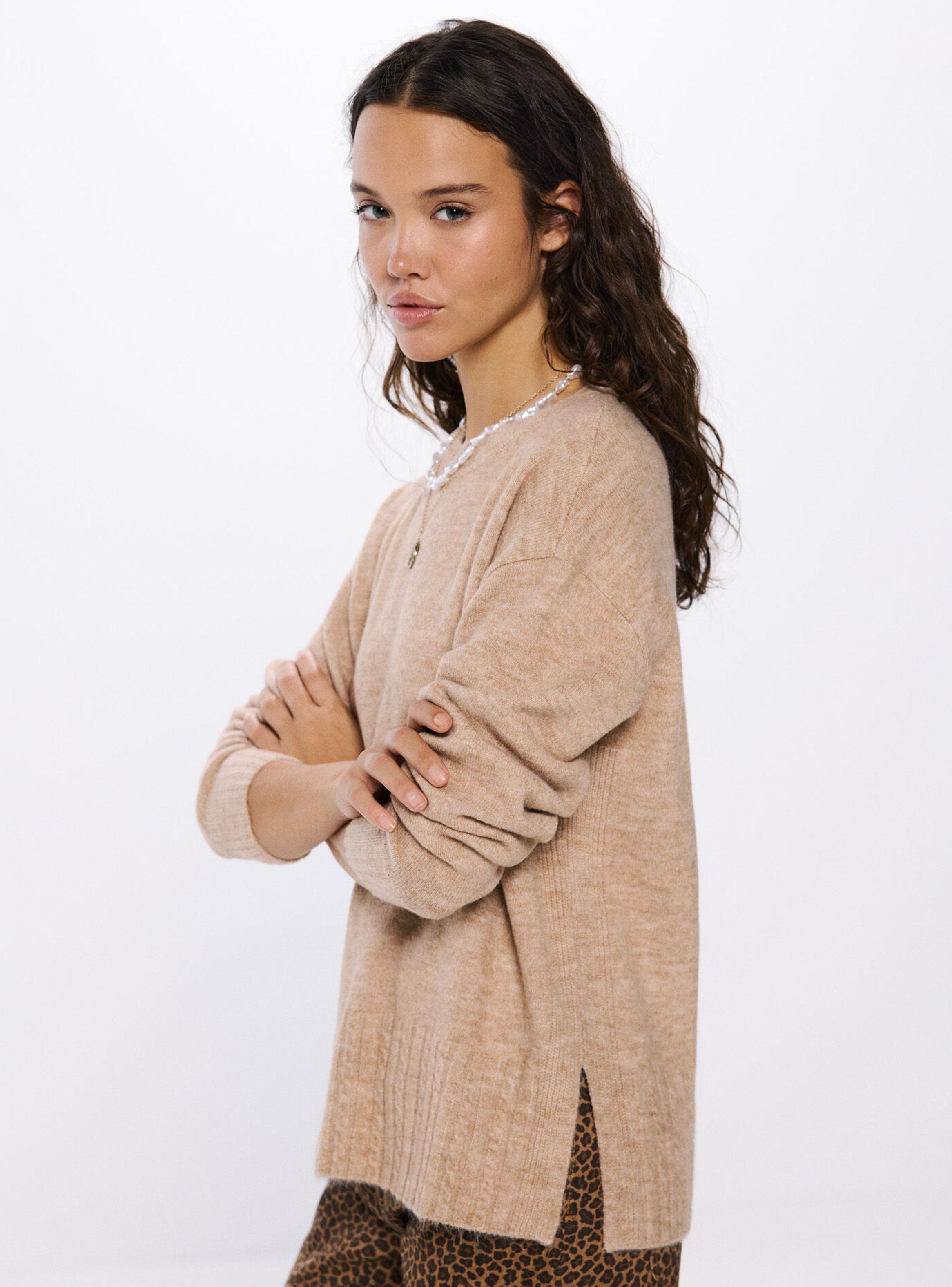 Sweater Bajo Rayas Relieve-3