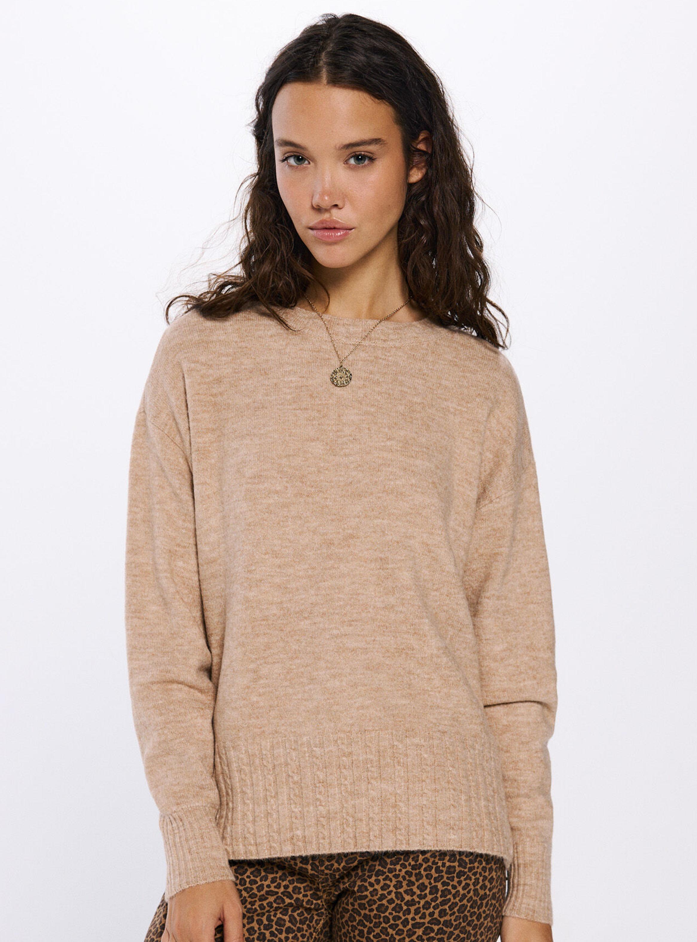 Sweater Bajo Rayas Relieve-0