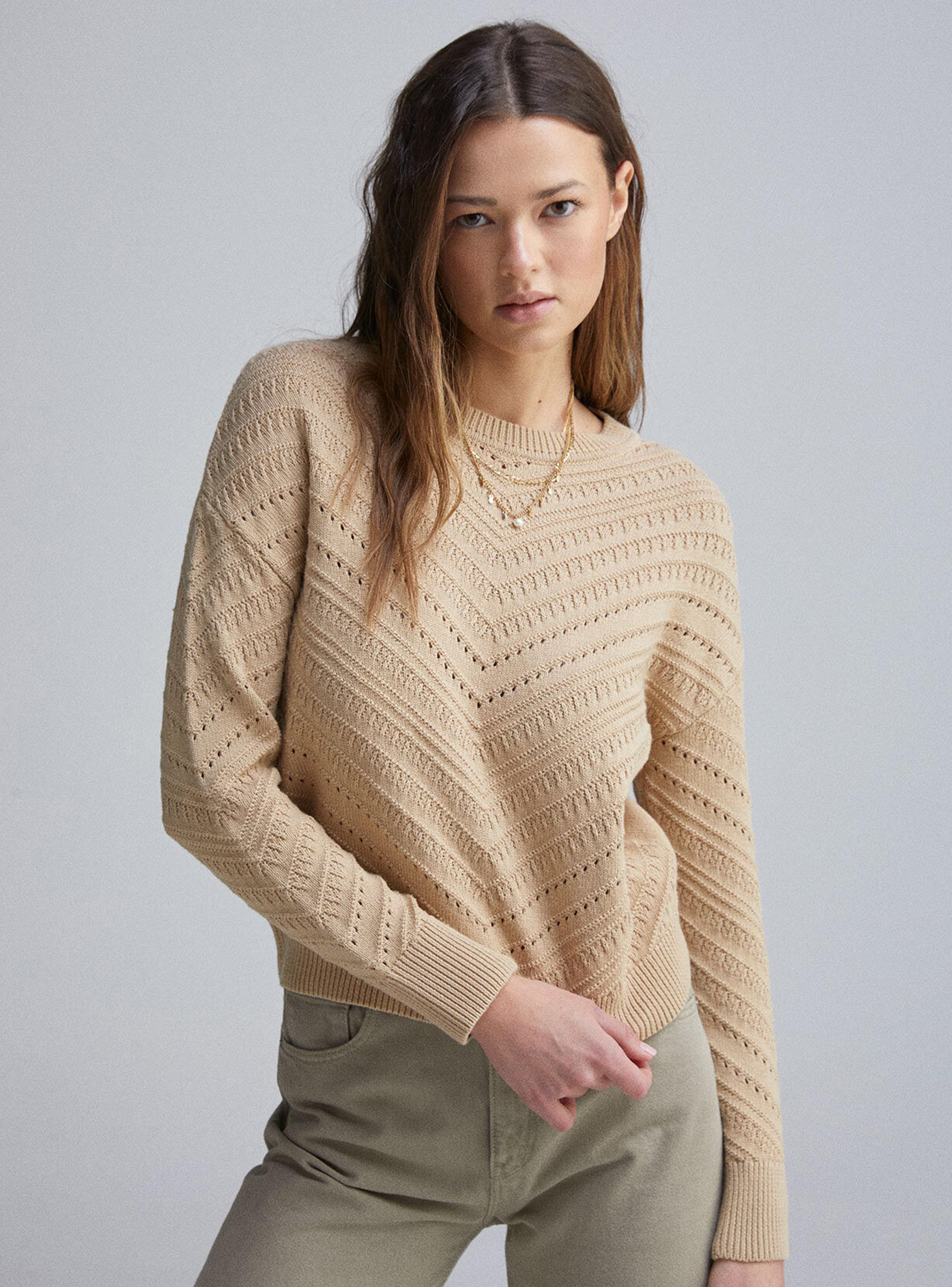 Sweater Estructura Chevron Algodón-0