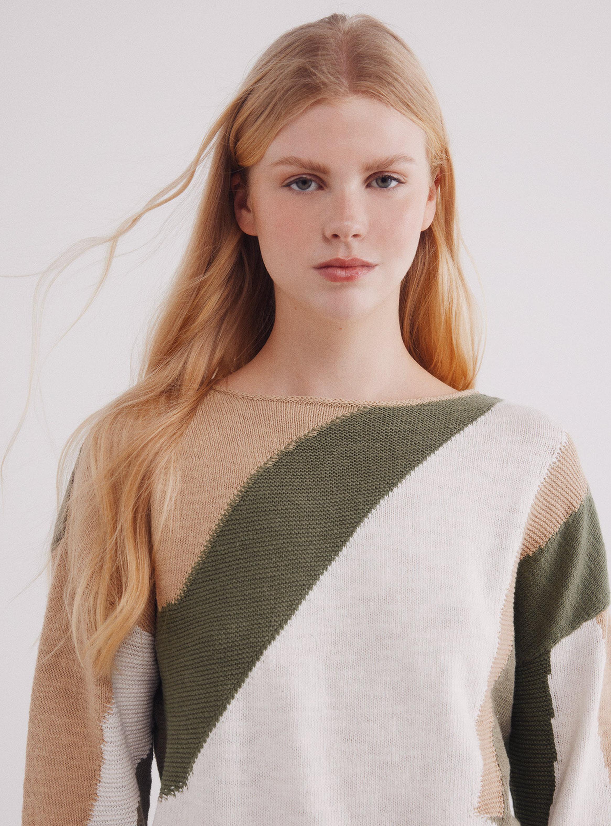 Sweater Color Block-2