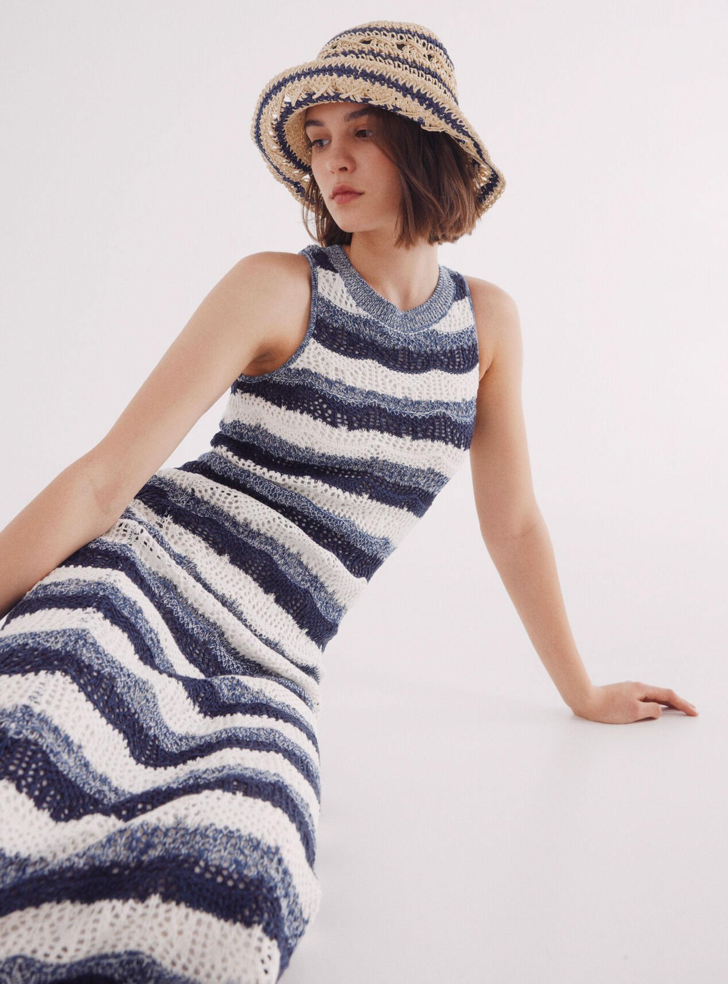 Vestido Midi Punto Estructura-3