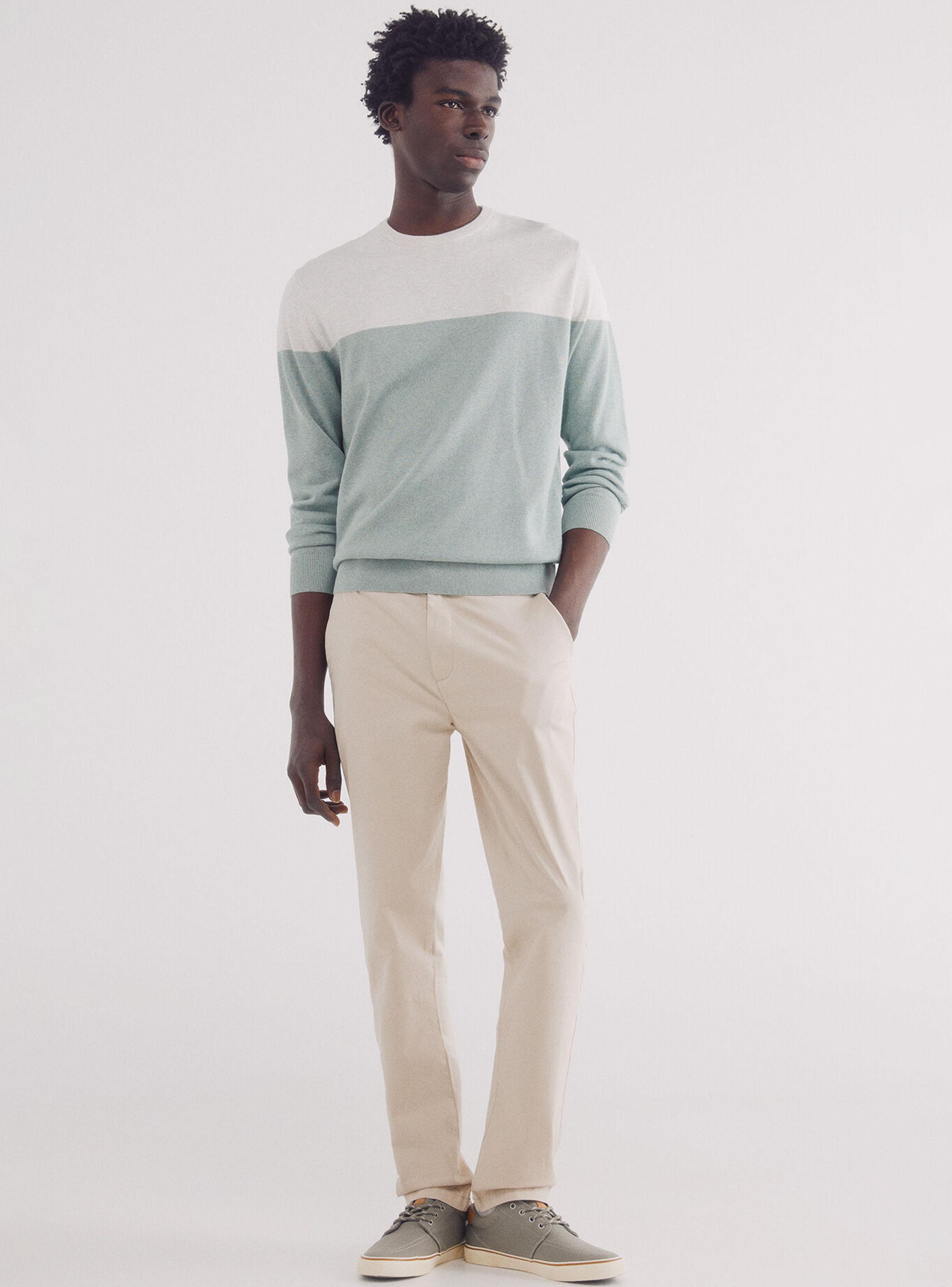 Sweater Básico Color Block-3