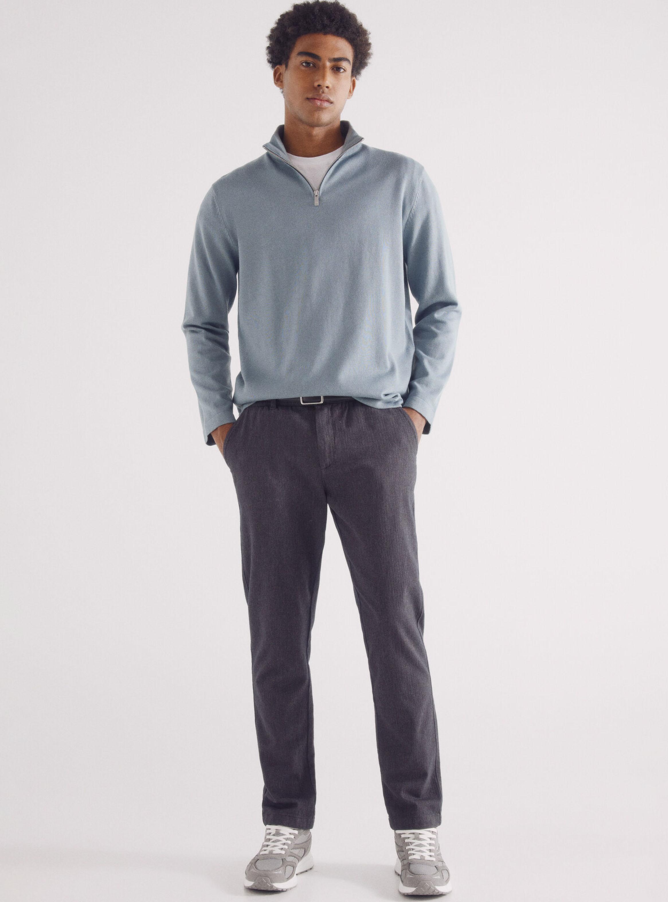 Sweater Liso Cierre-3
