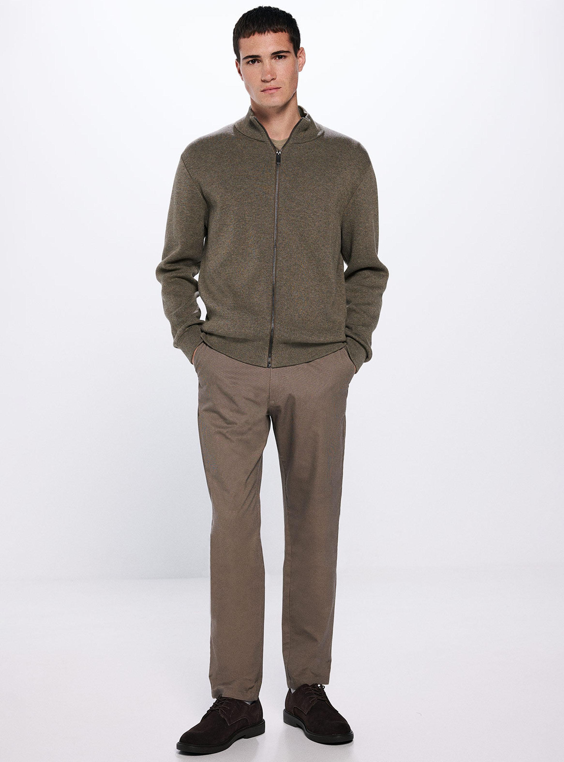 Pantalón Microestampado Slim Fit Chino-4