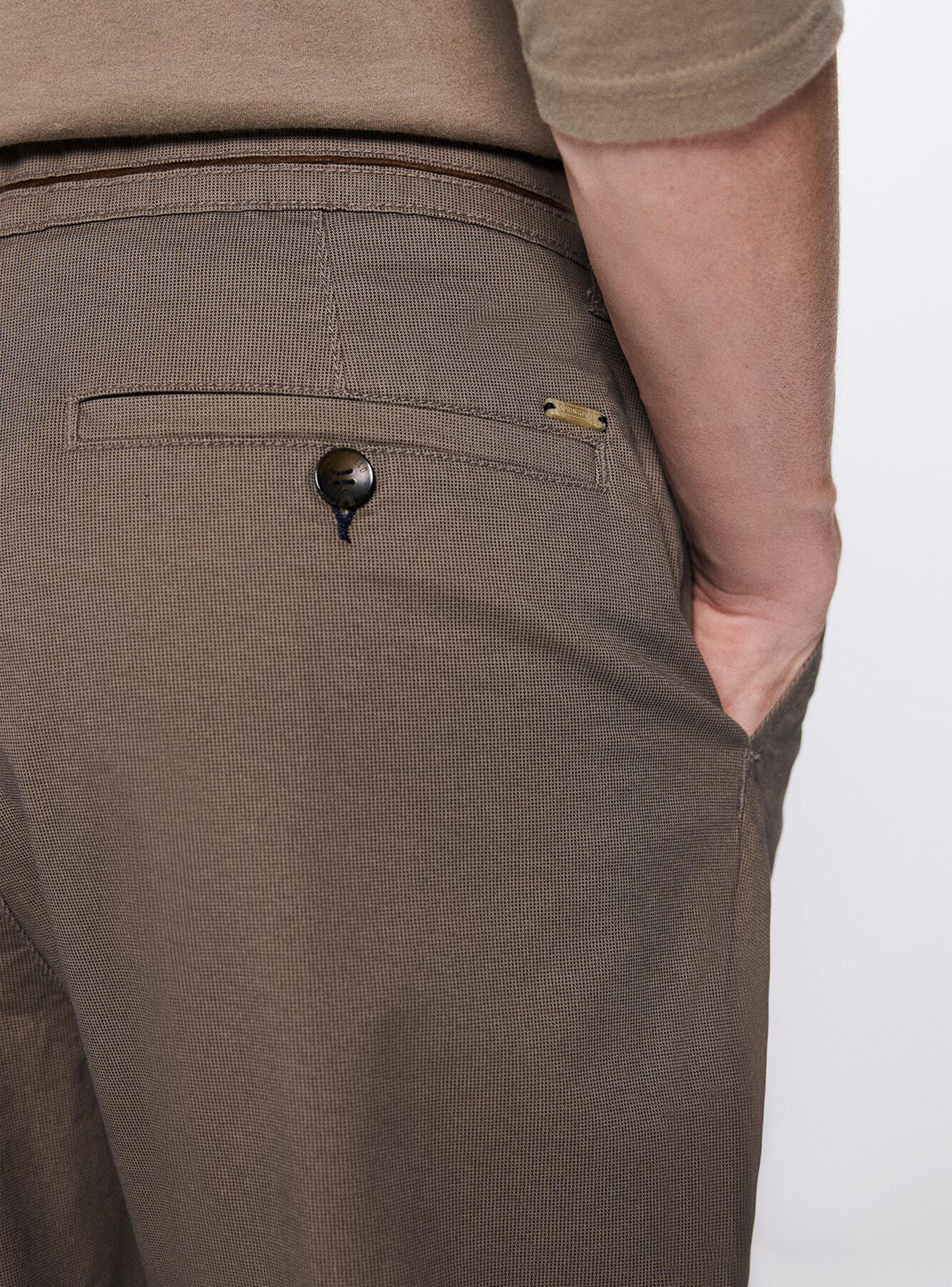 Pantalón Microestampado Slim Fit Chino-3
