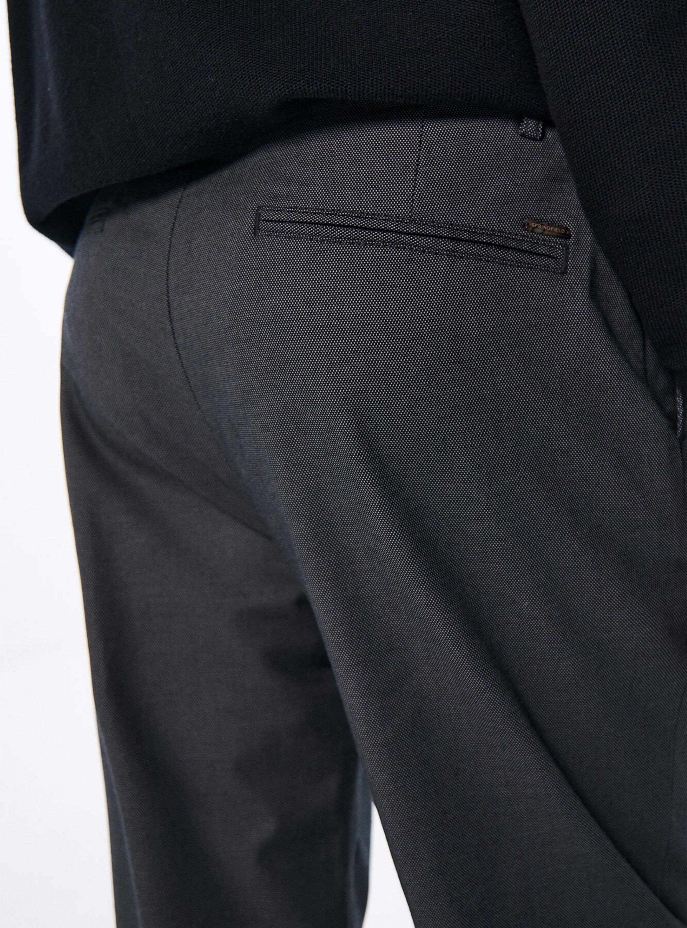 Pantalón Vestir Estrutura Bicolor Chino-3