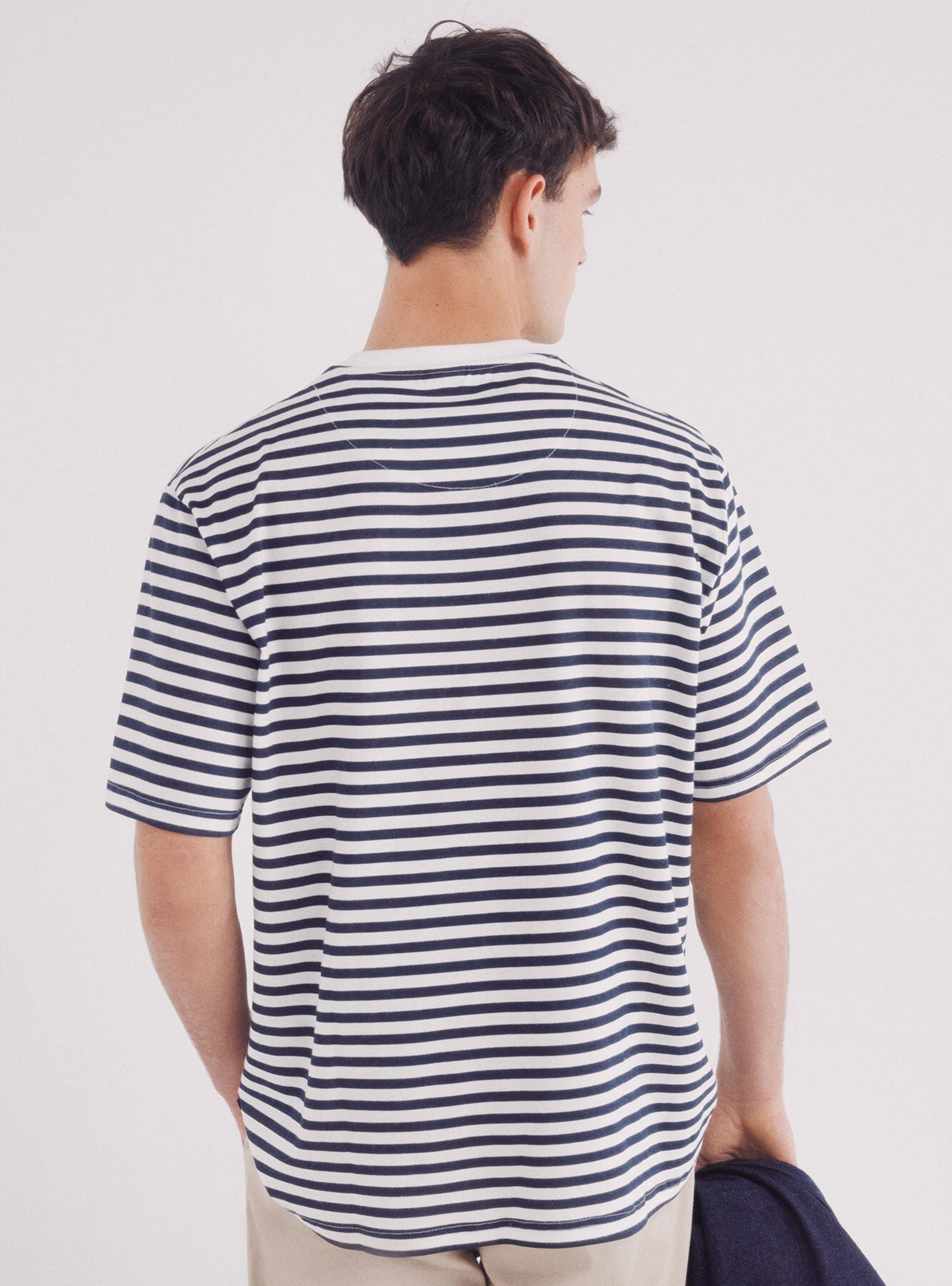 Polera Rayas estampada-1