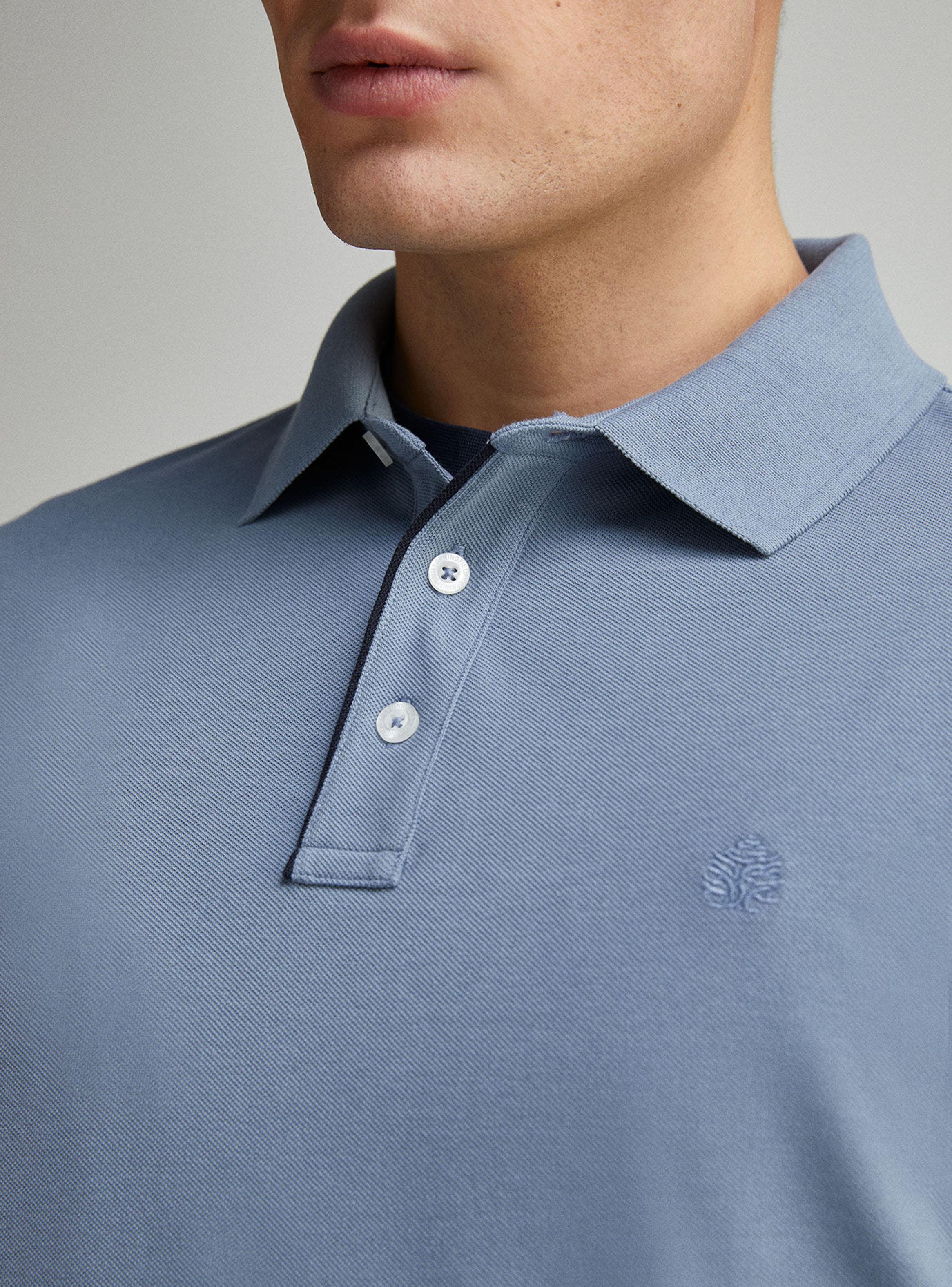 Polera Piqué Contraste Tapeta Slim Fit-3