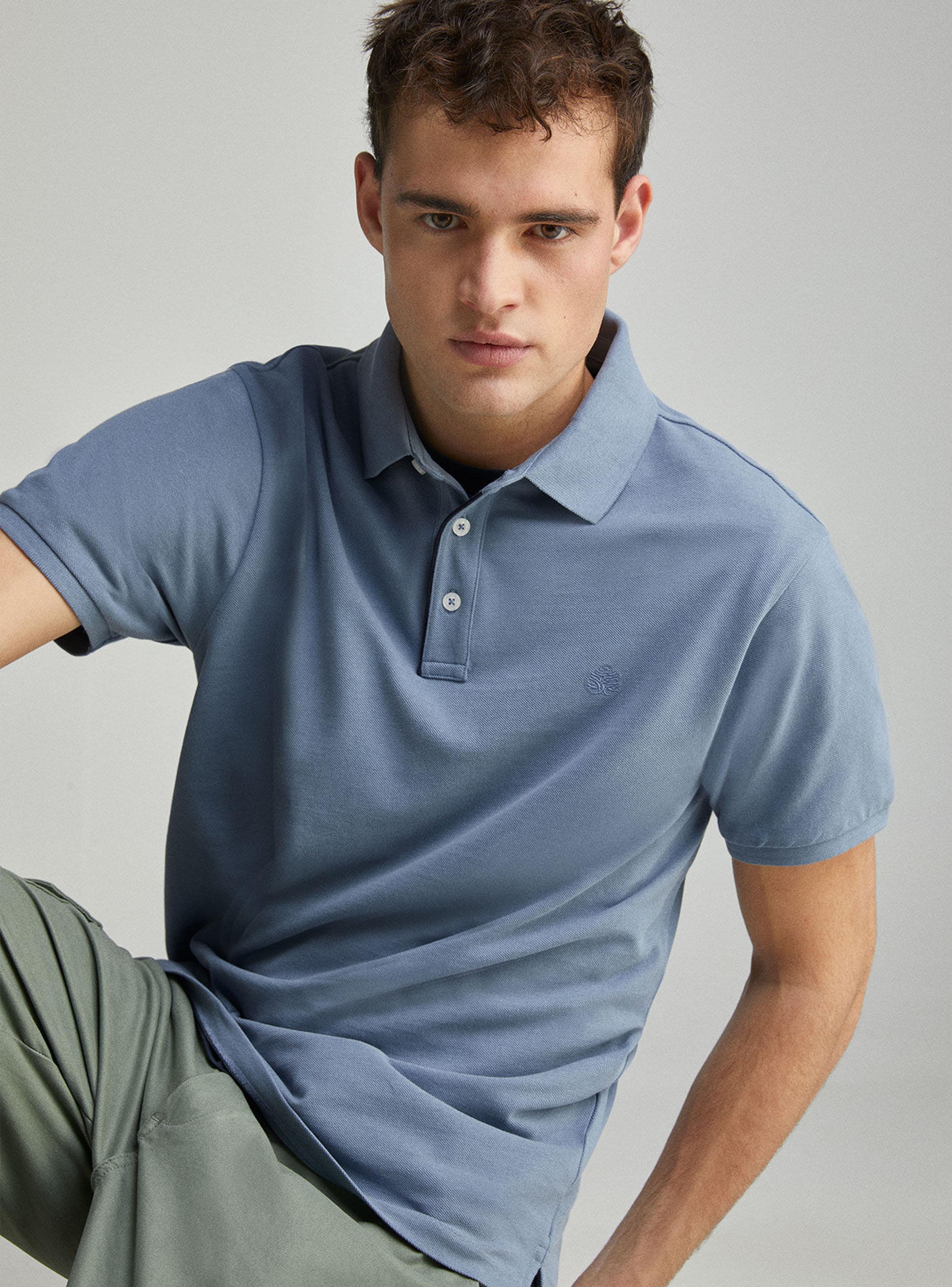 Polera Piqué Contraste Tapeta Slim Fit-2