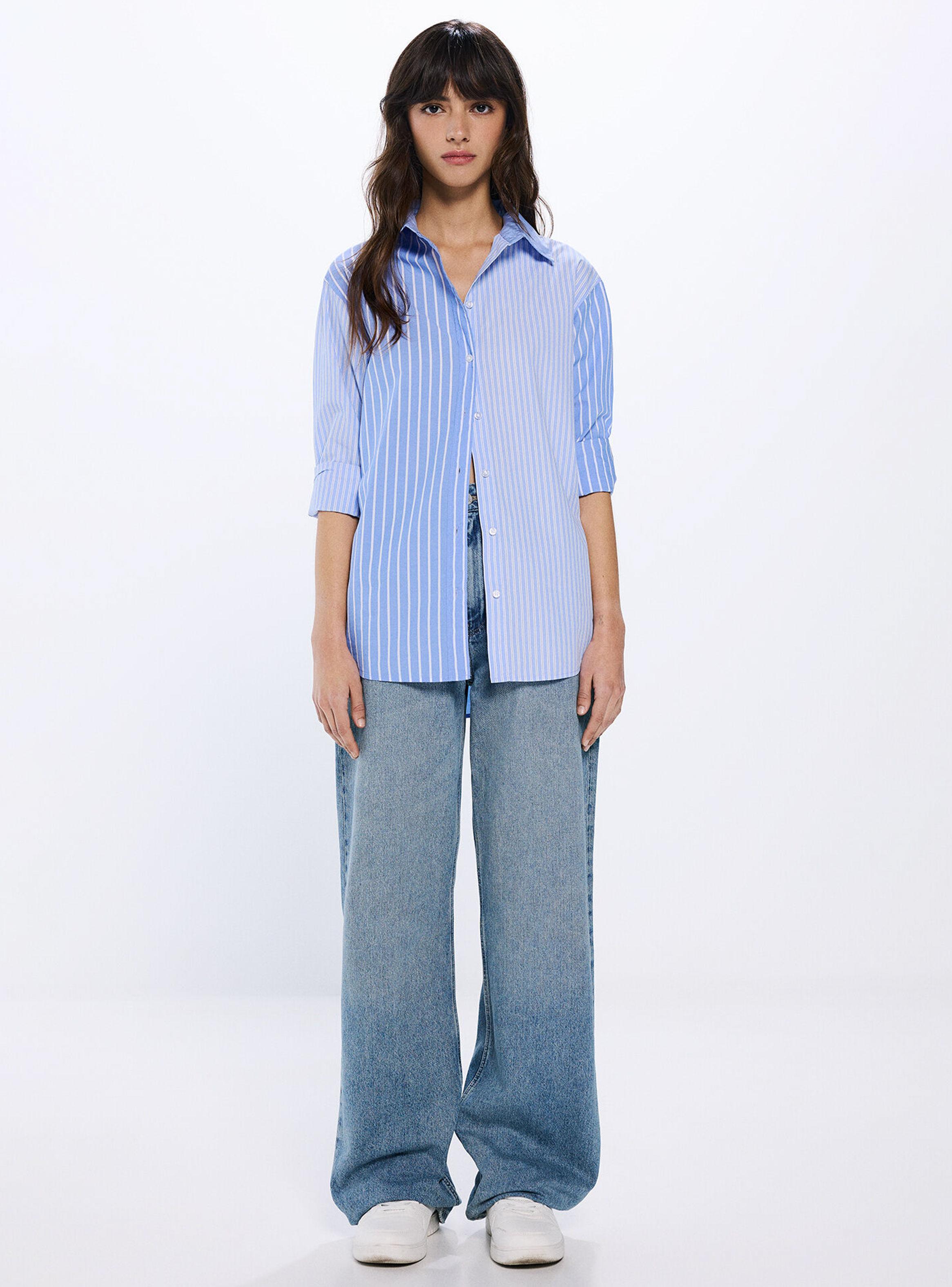 Camisa Oversize Rayas Mix-4