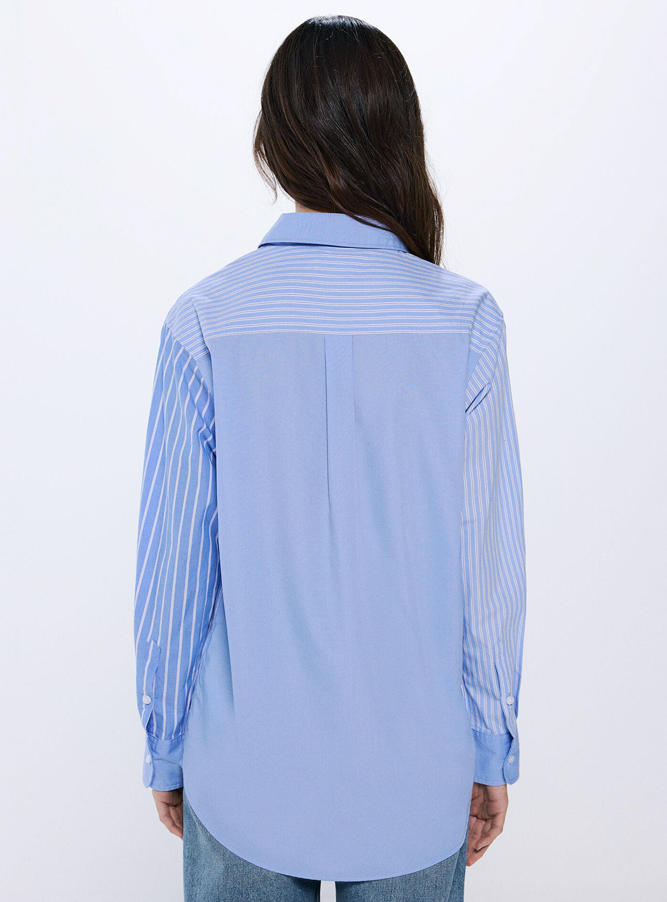 Camisa Oversize Rayas Mix-1