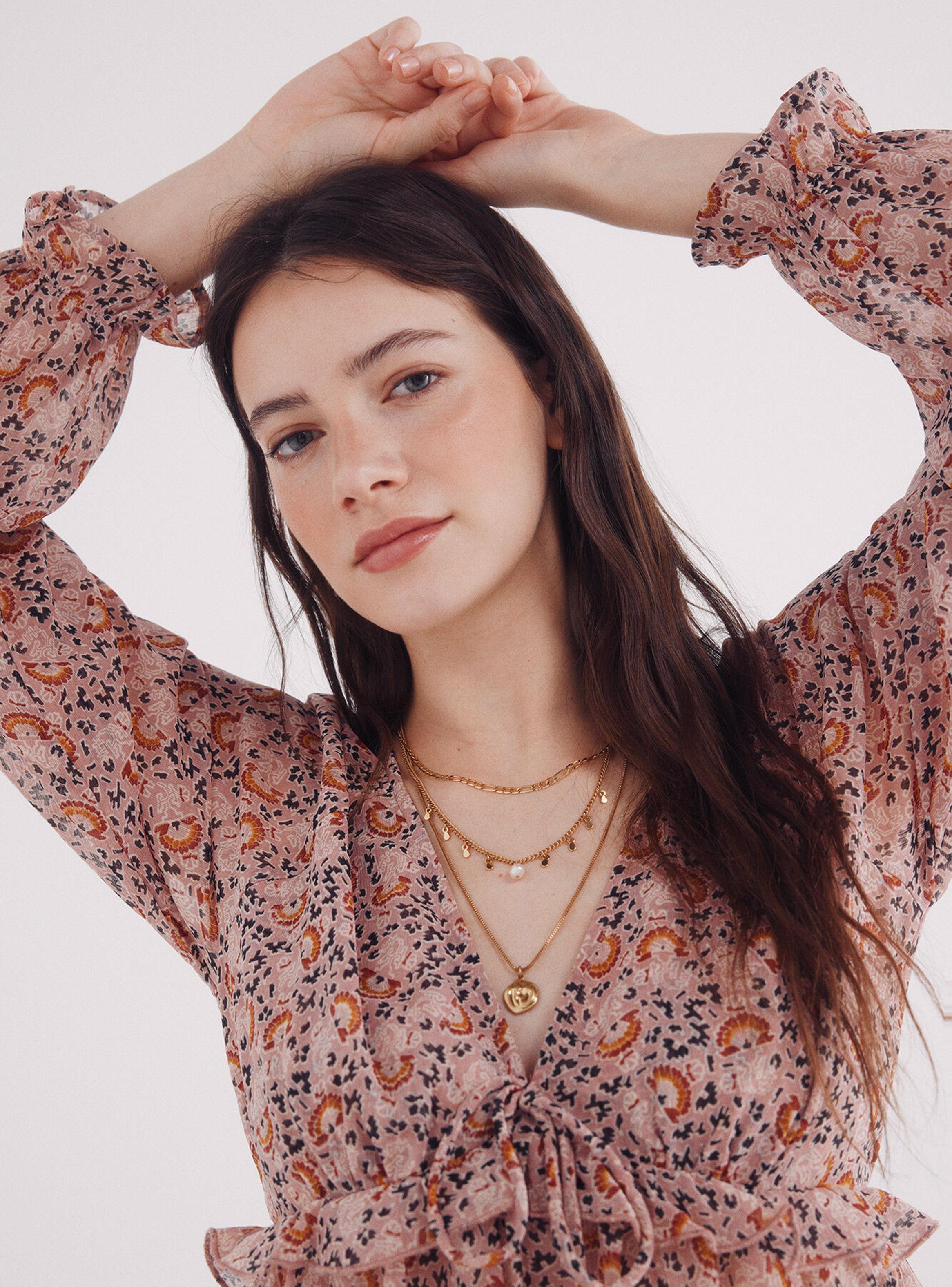 Blusa Gasa Estampada-2