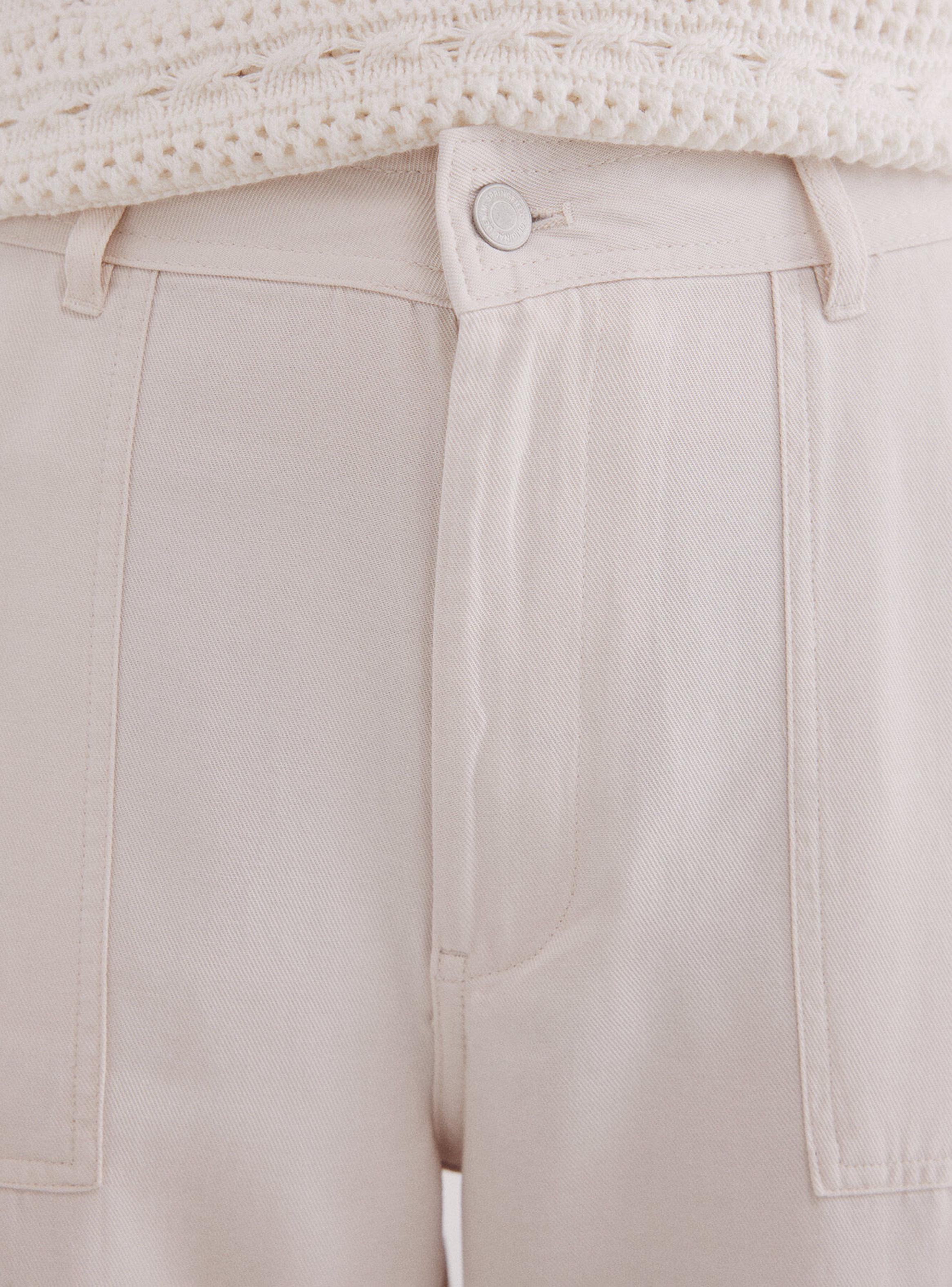 Pantalón Cargo Ligero Color-3