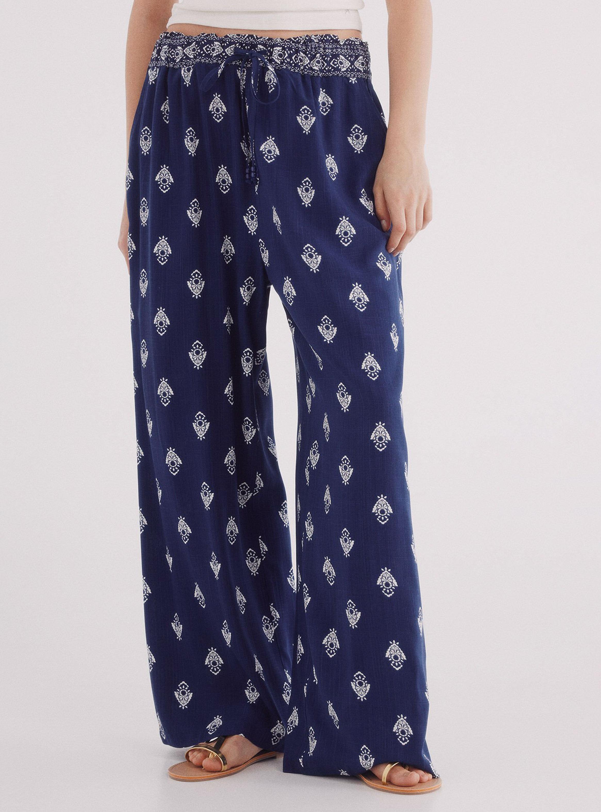 Pantalón Fluido Estampado-0