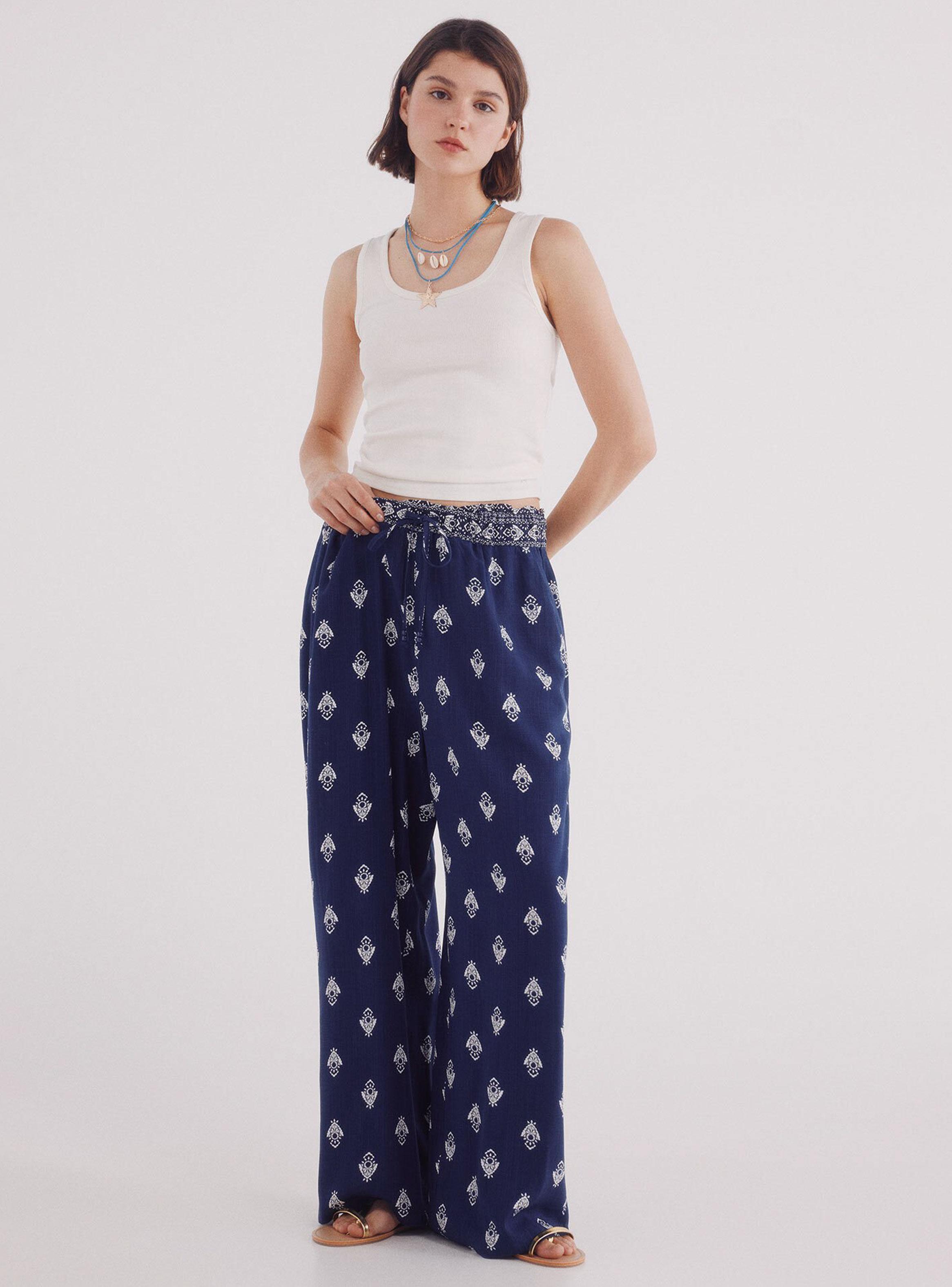 Pantalón Fluido Estampado-3
