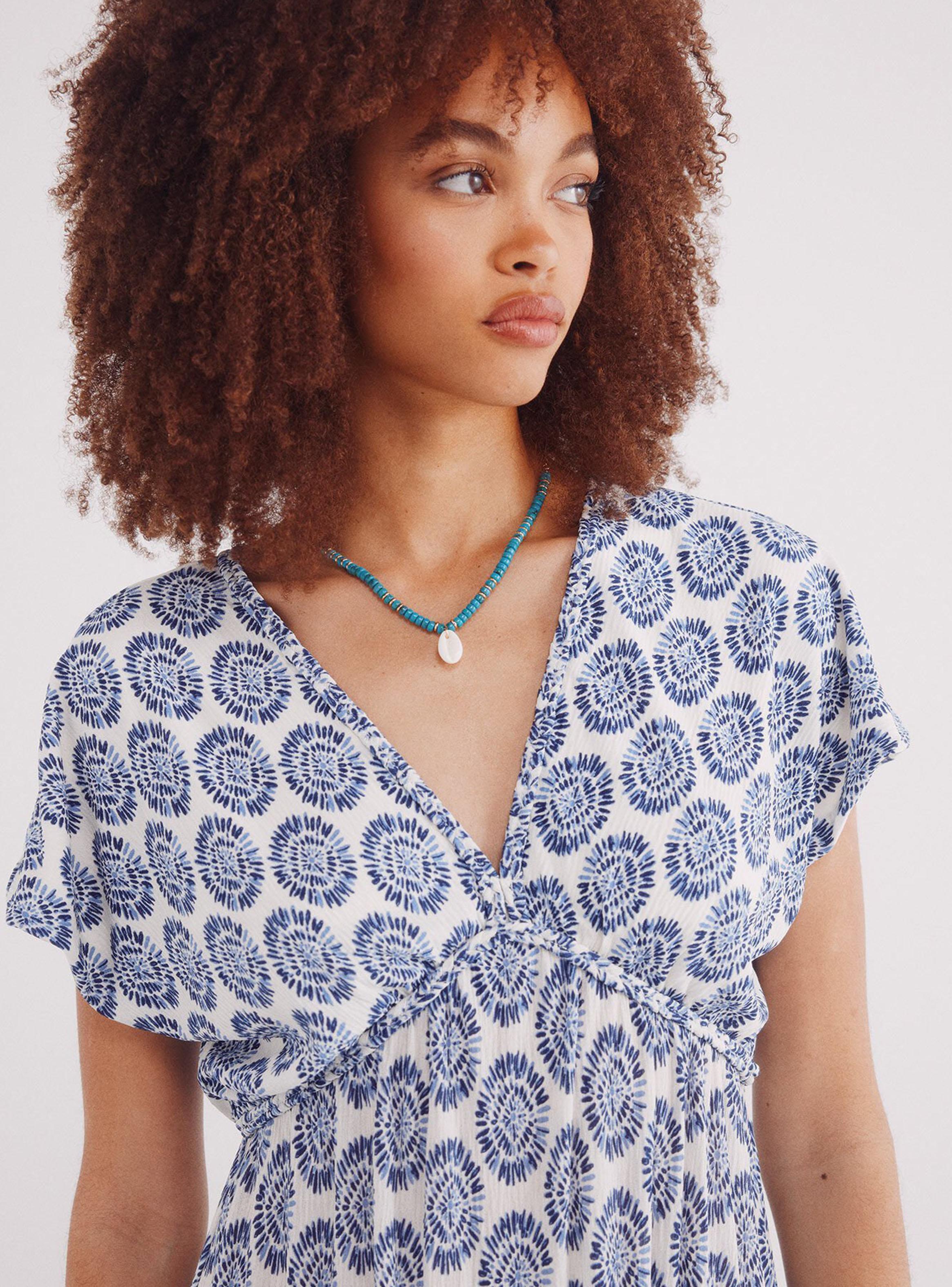 Vestido Midi Estampado Boho-3