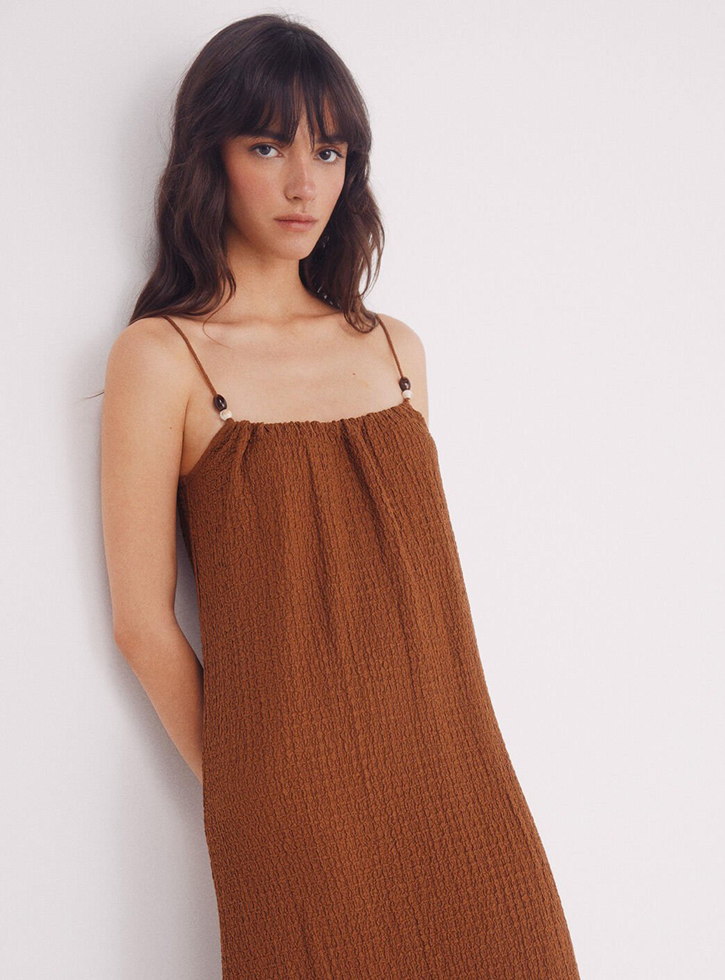 Vestido Midi Tirantes Bolitas-4