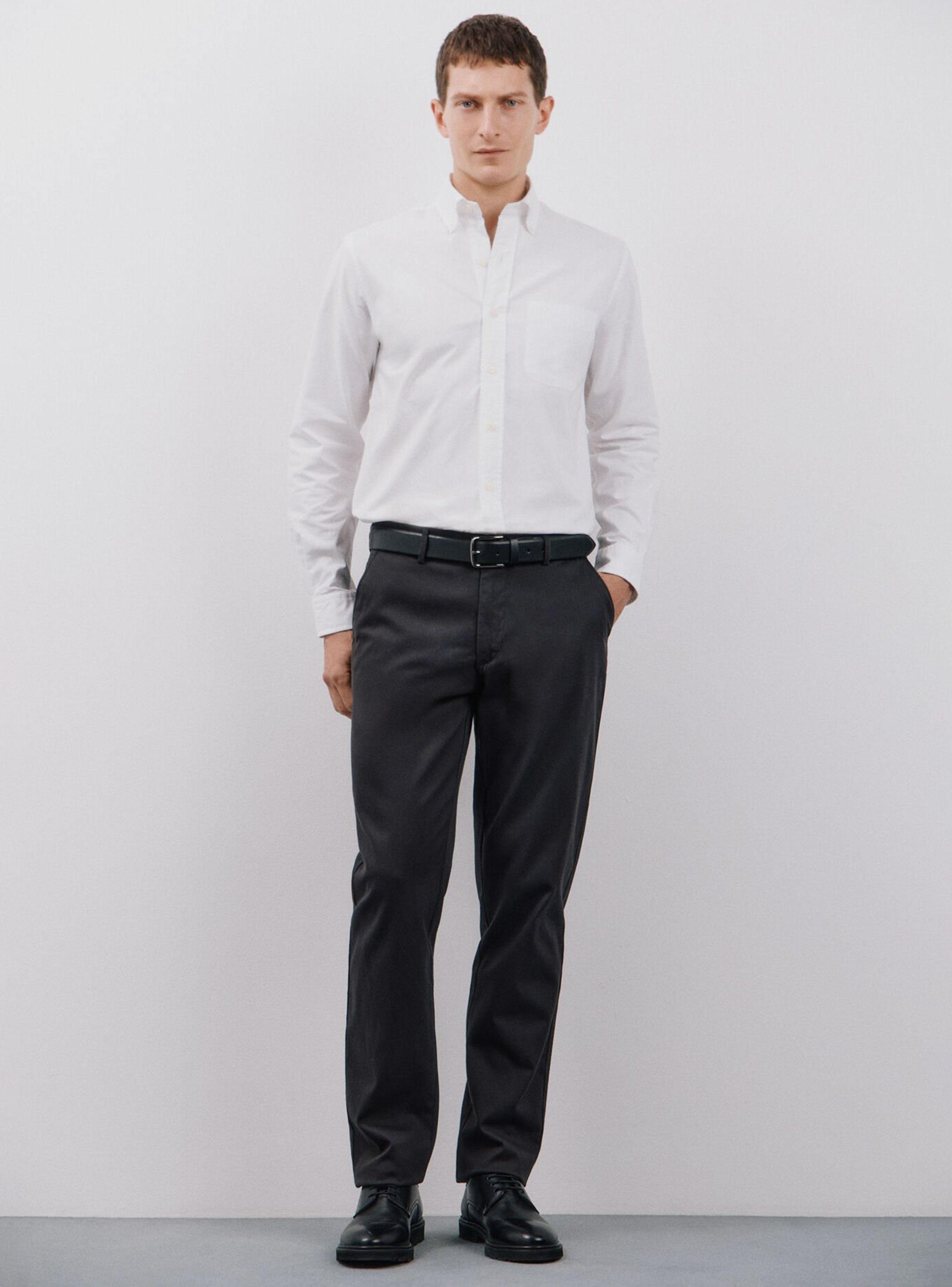 Camisa Oxford Liso-3
