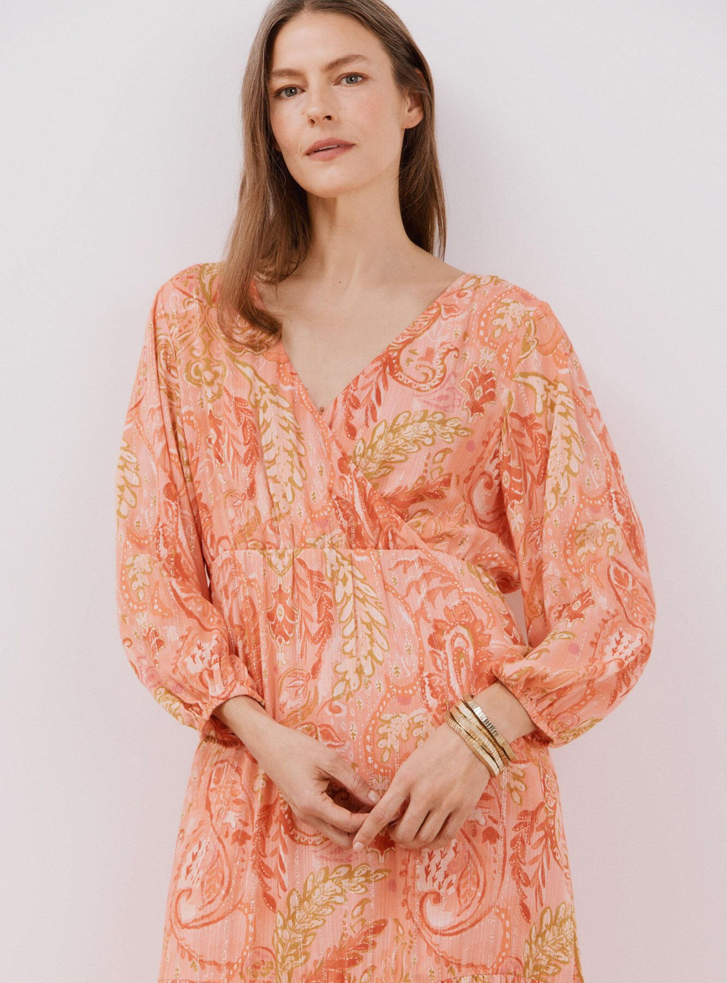 Vestido Estampado Hilo Metalizado-3