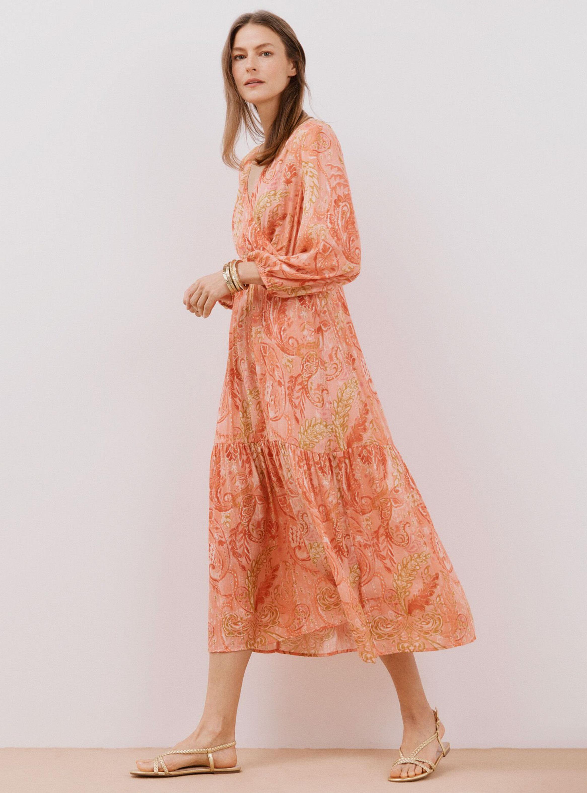 Vestido Estampado Hilo Metalizado-2