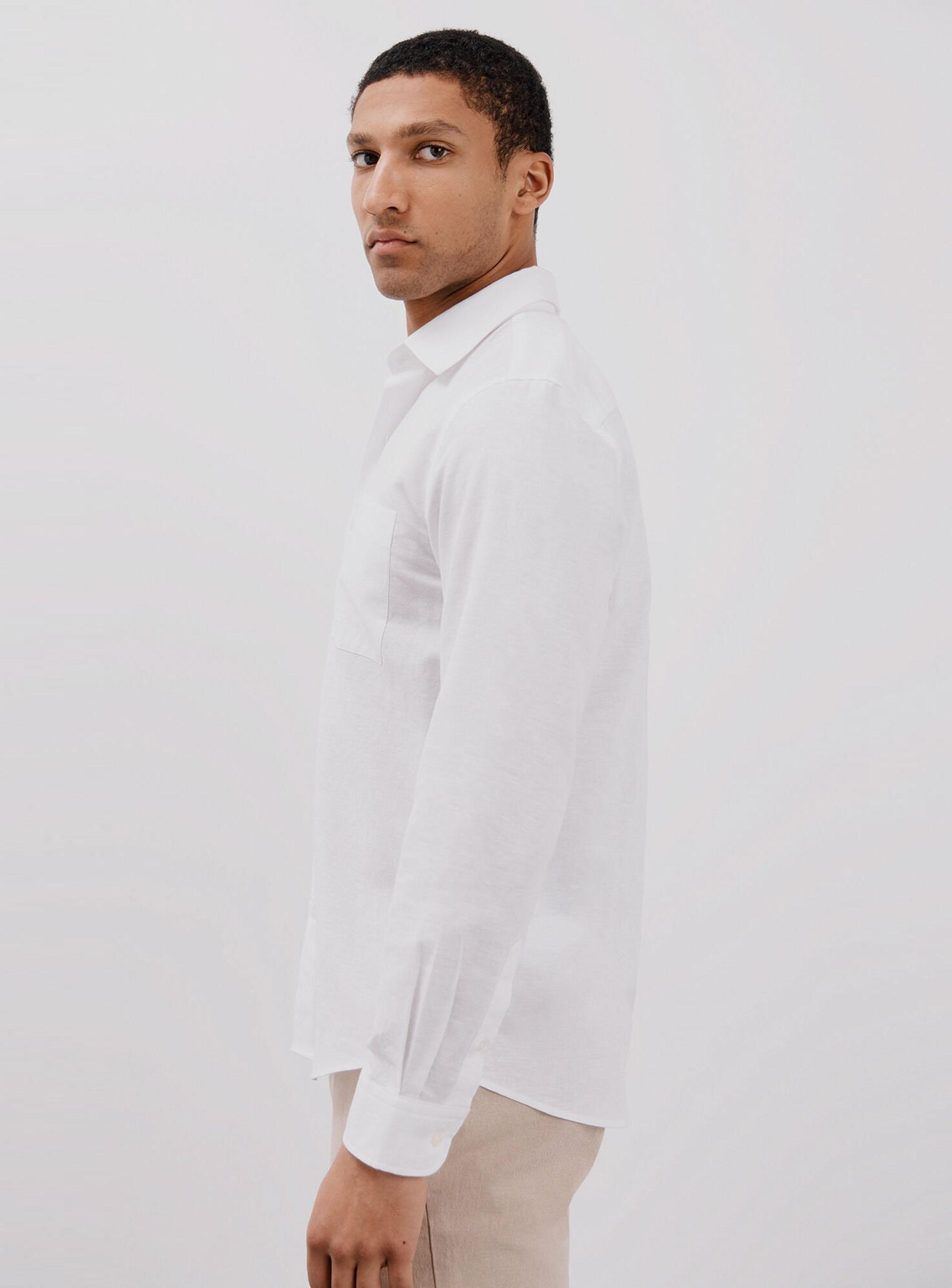 Camisa Lino Algodón Liso-2