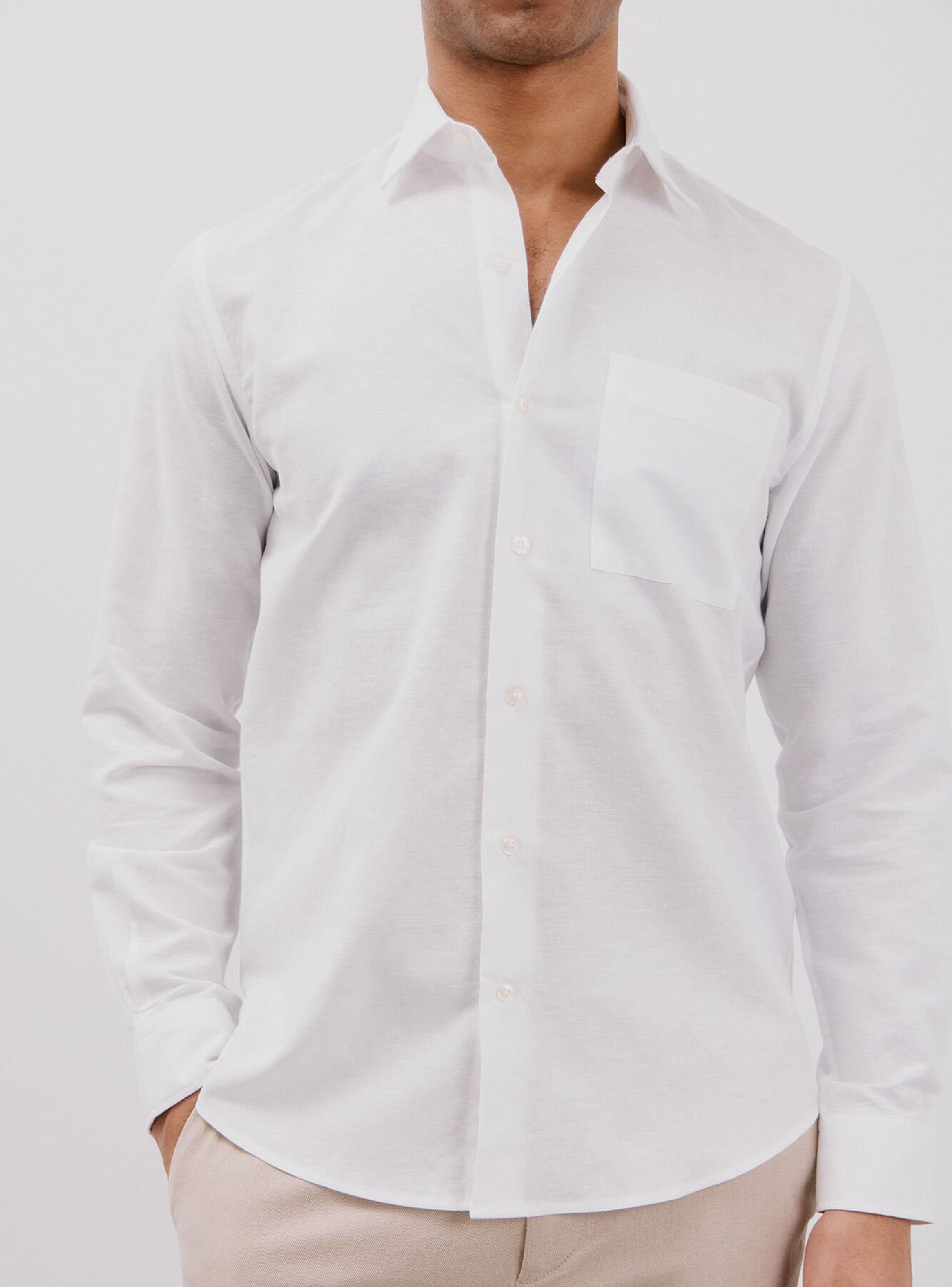 Camisa Lino Algodón Liso-3