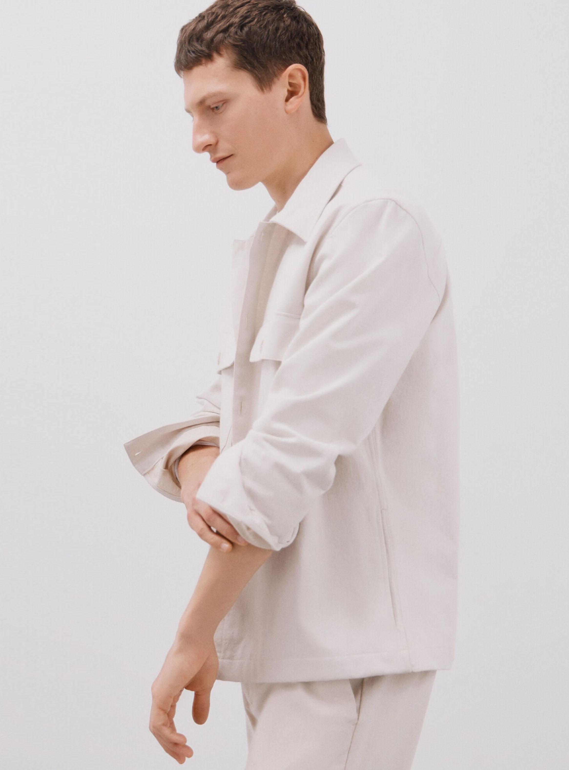 Sobrecamisa Casual Algodón Lino-2