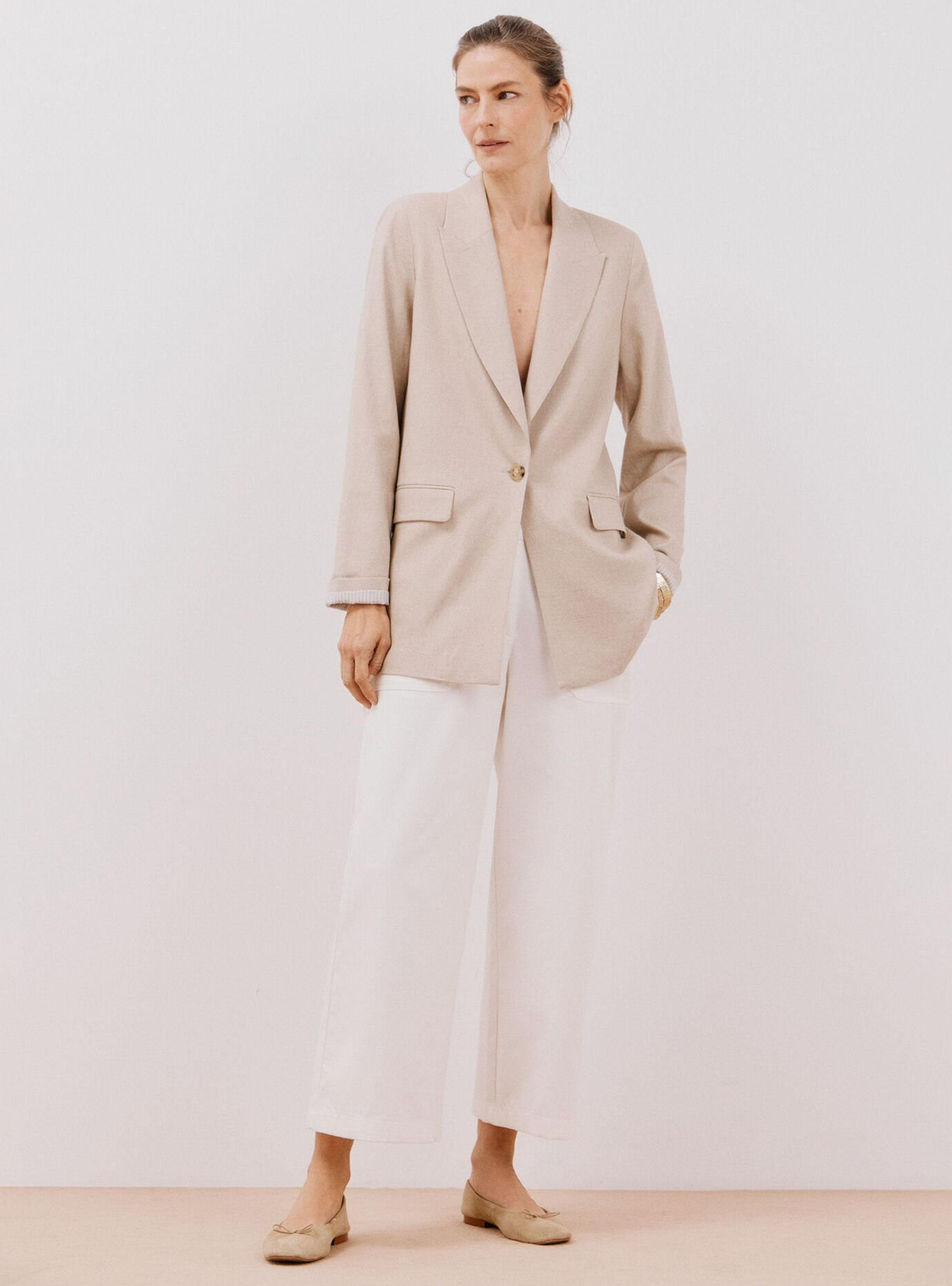 Blazer Larga Lino-5
