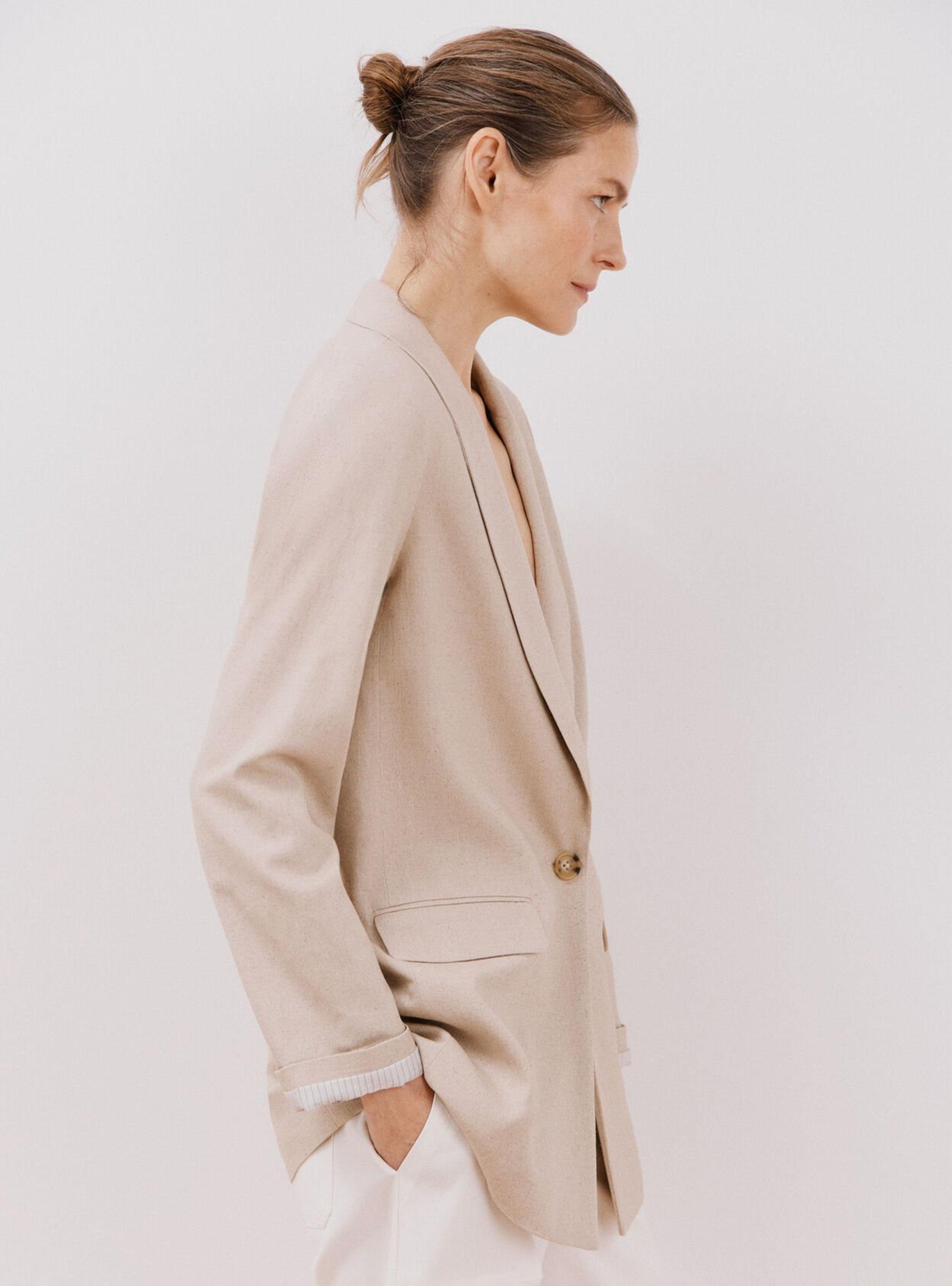Blazer Larga Lino-2