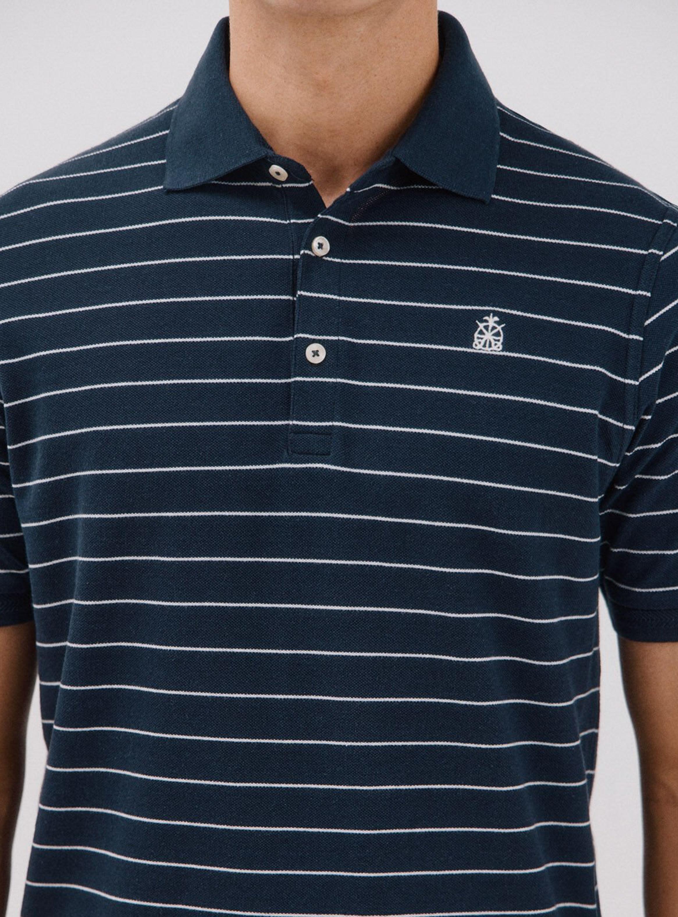 Polera Piqué Rayas Cuello Polo-3