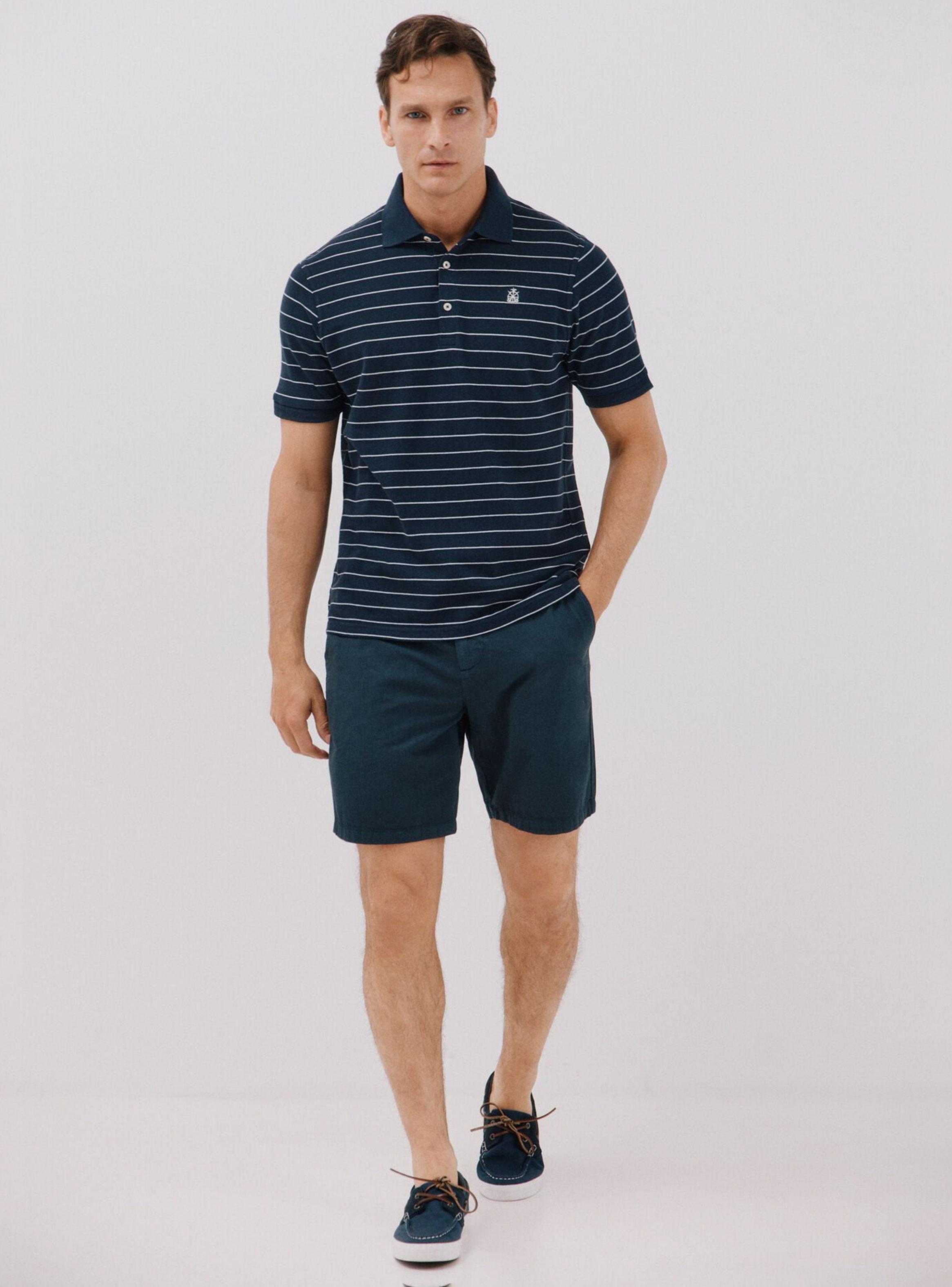 Polera Piqué Rayas Cuello Polo-4