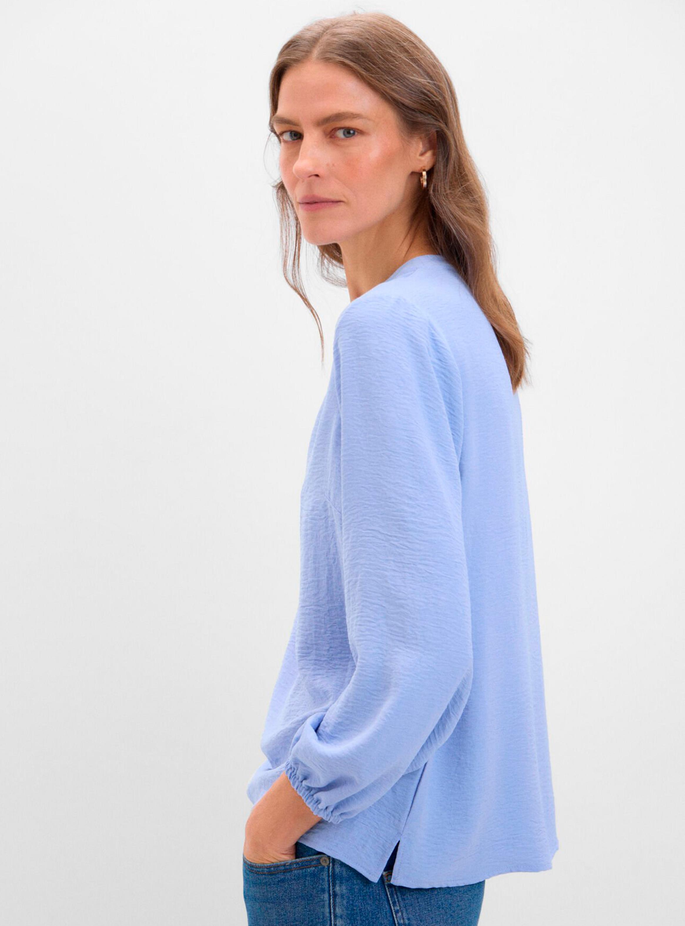 Blusa Cuello Mao Manga Larga-2