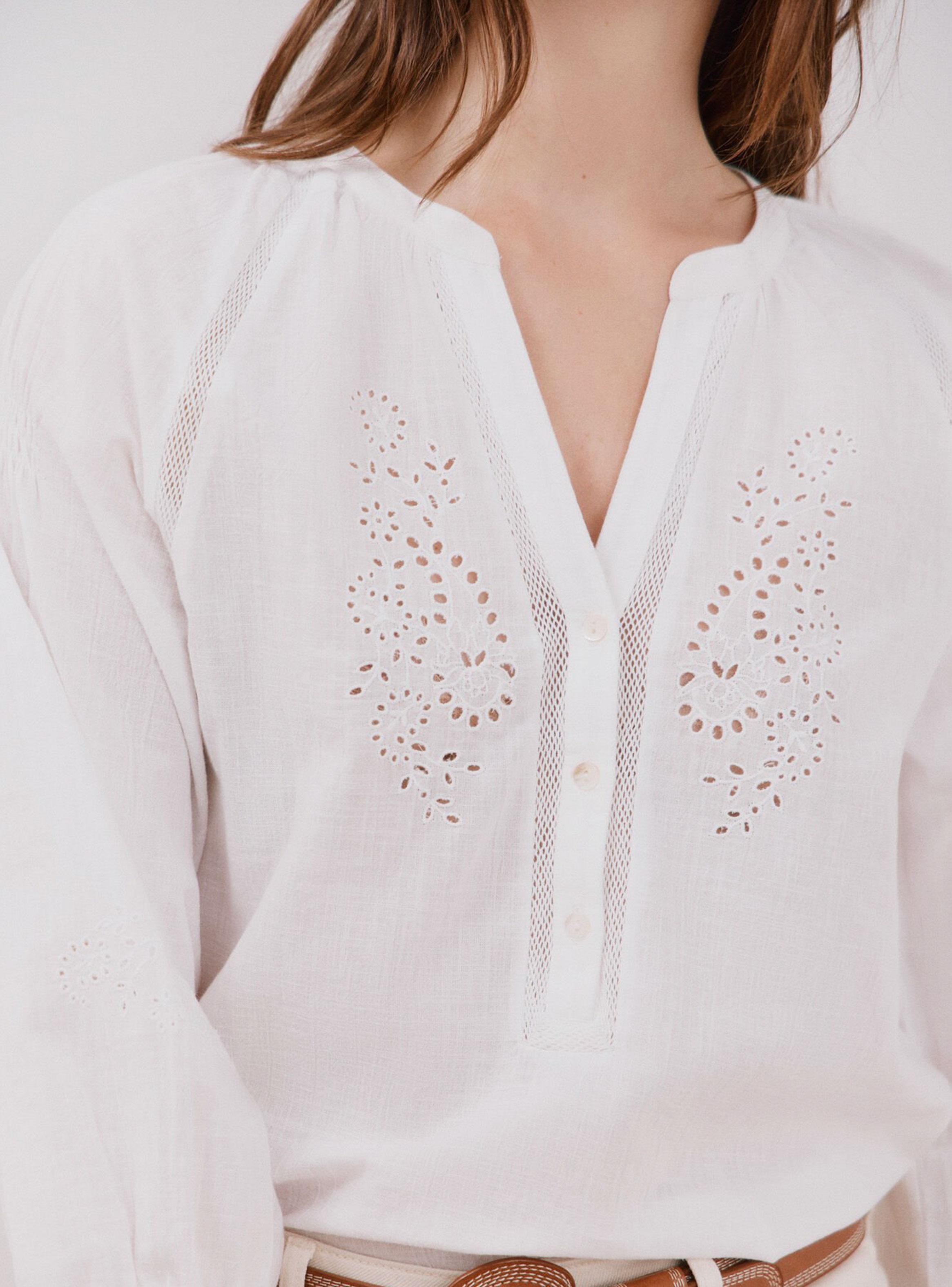Blusa Bordados Perforados-2