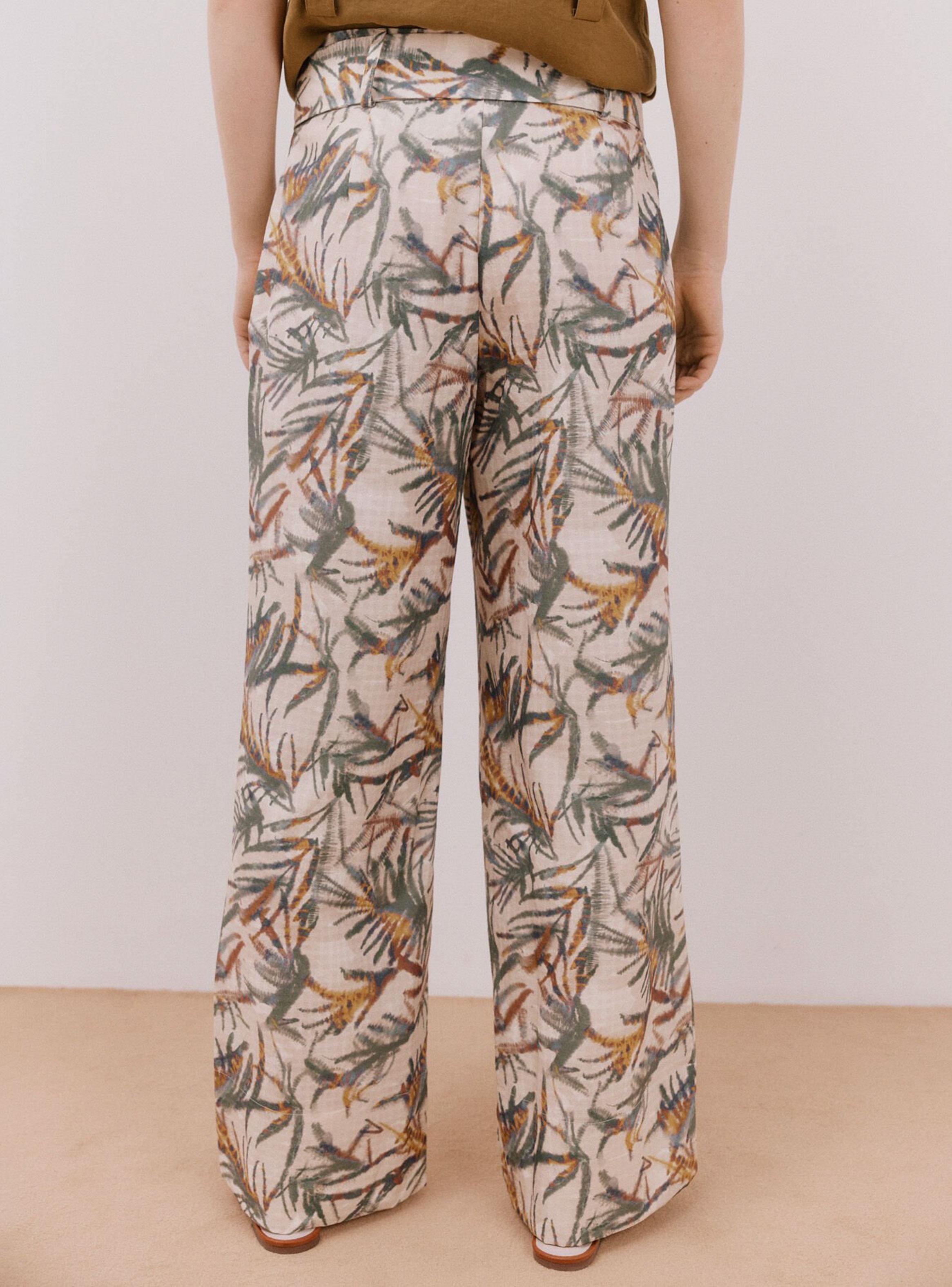 Pantalón Fluído Estampado-1