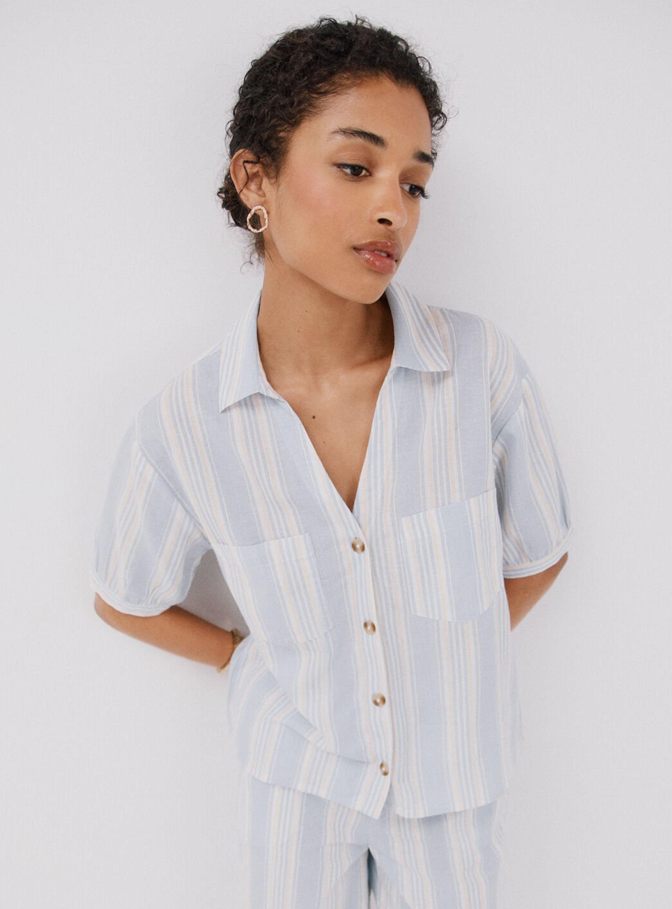 Camisa Manga Corta con Bolsillos Plastrón-2