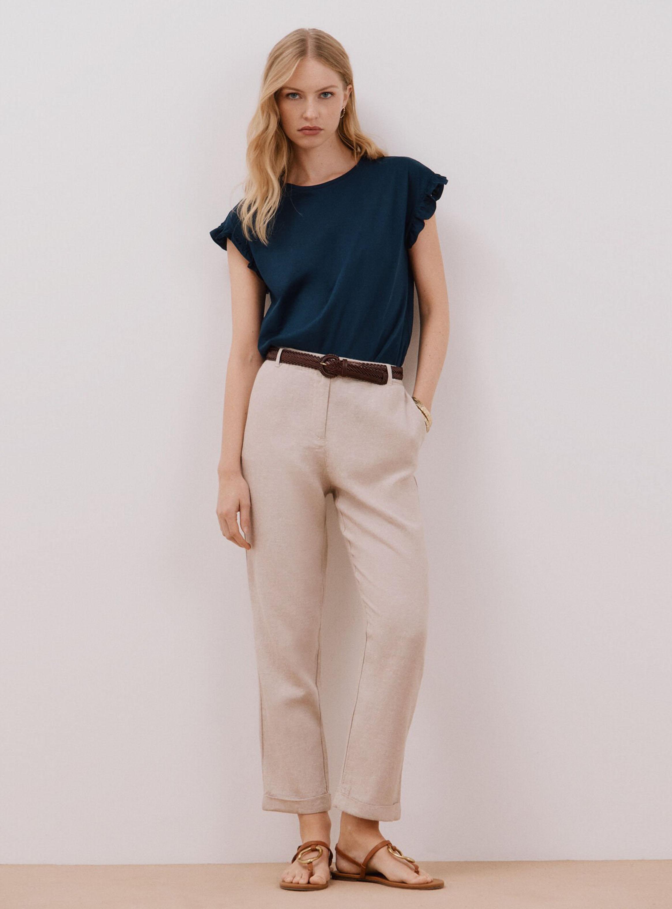 Polera Básica Volante-3