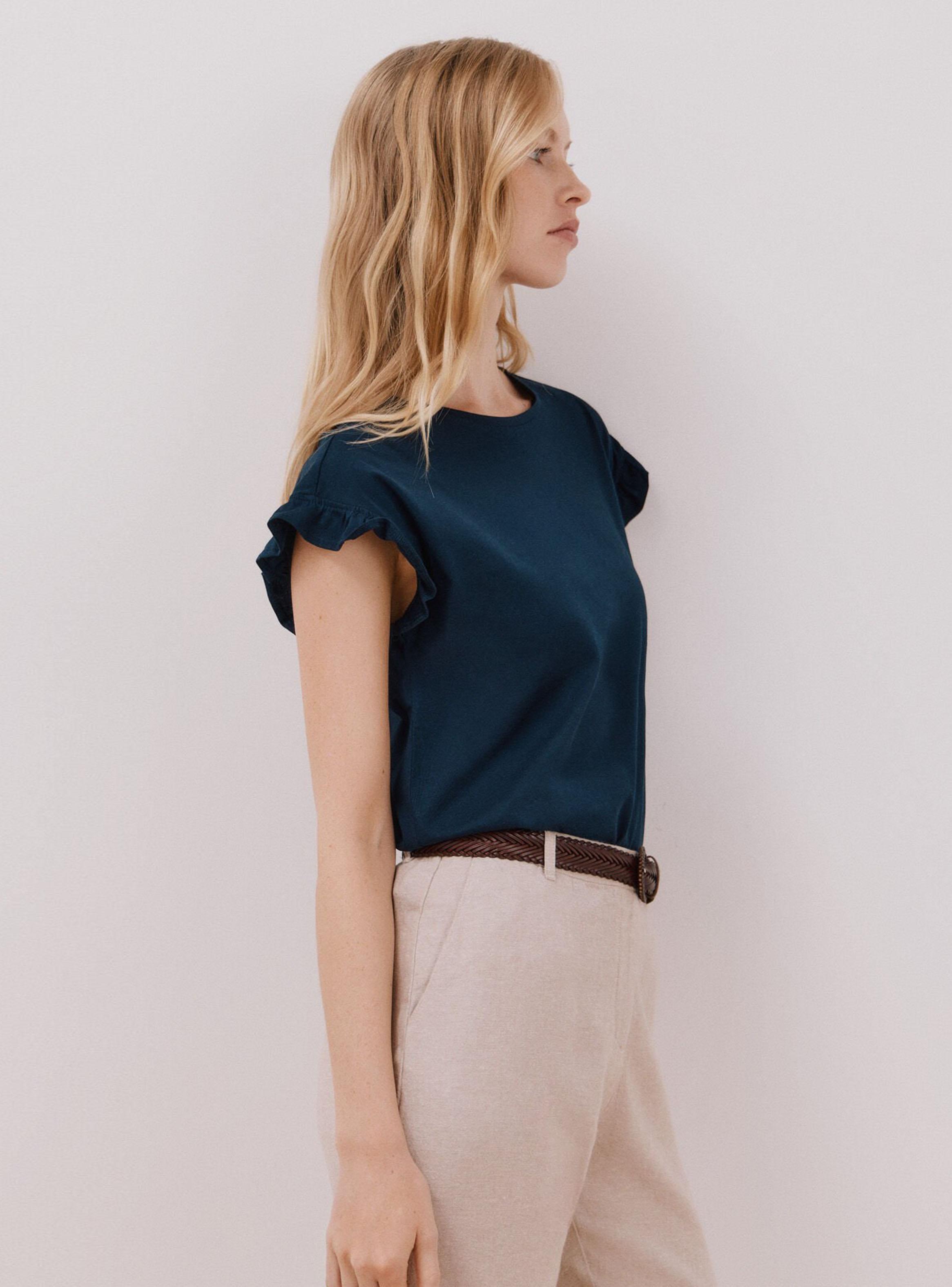 Polera Básica Volante-2