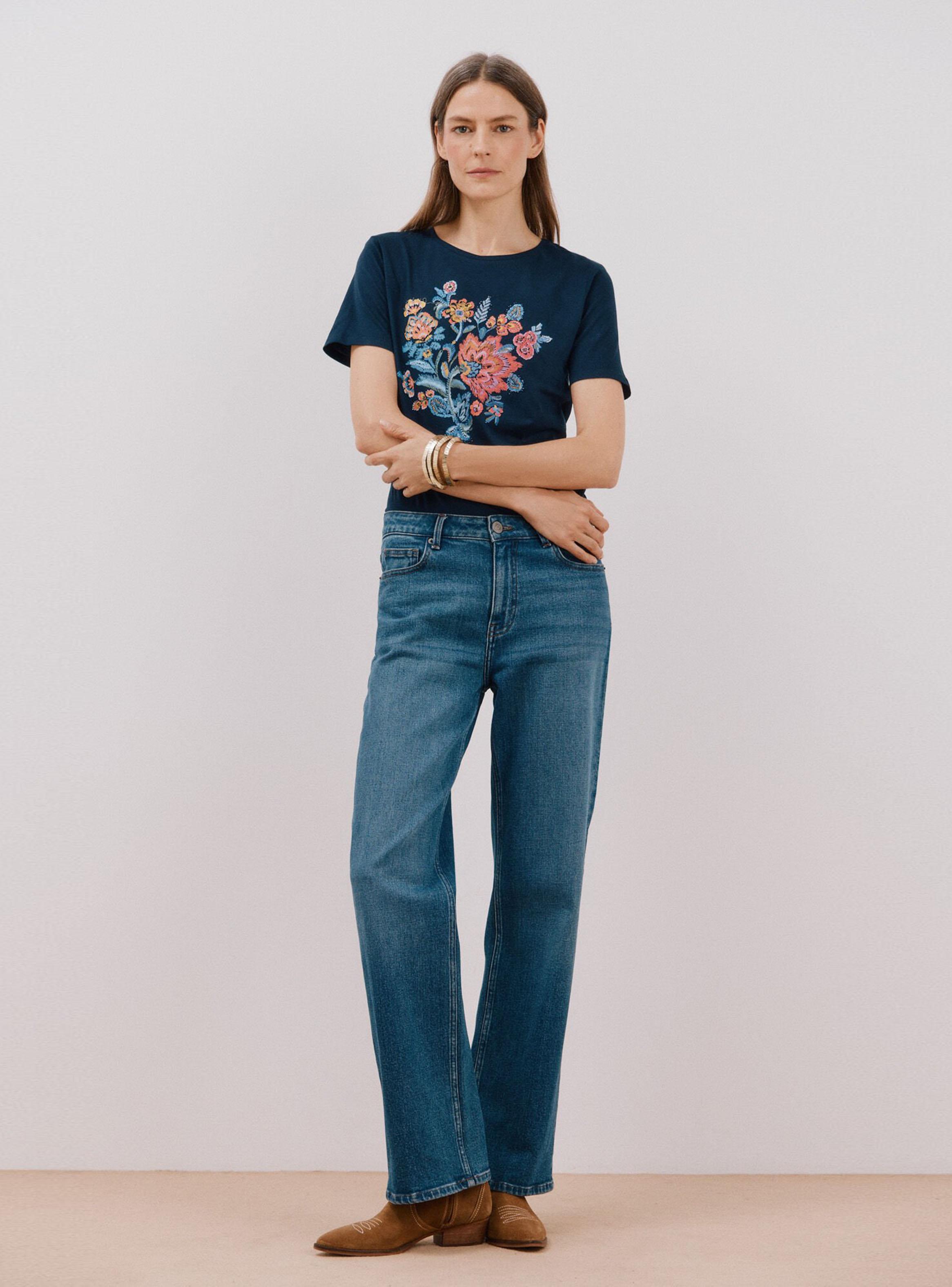 Polera Estampado Floral Posicional-5