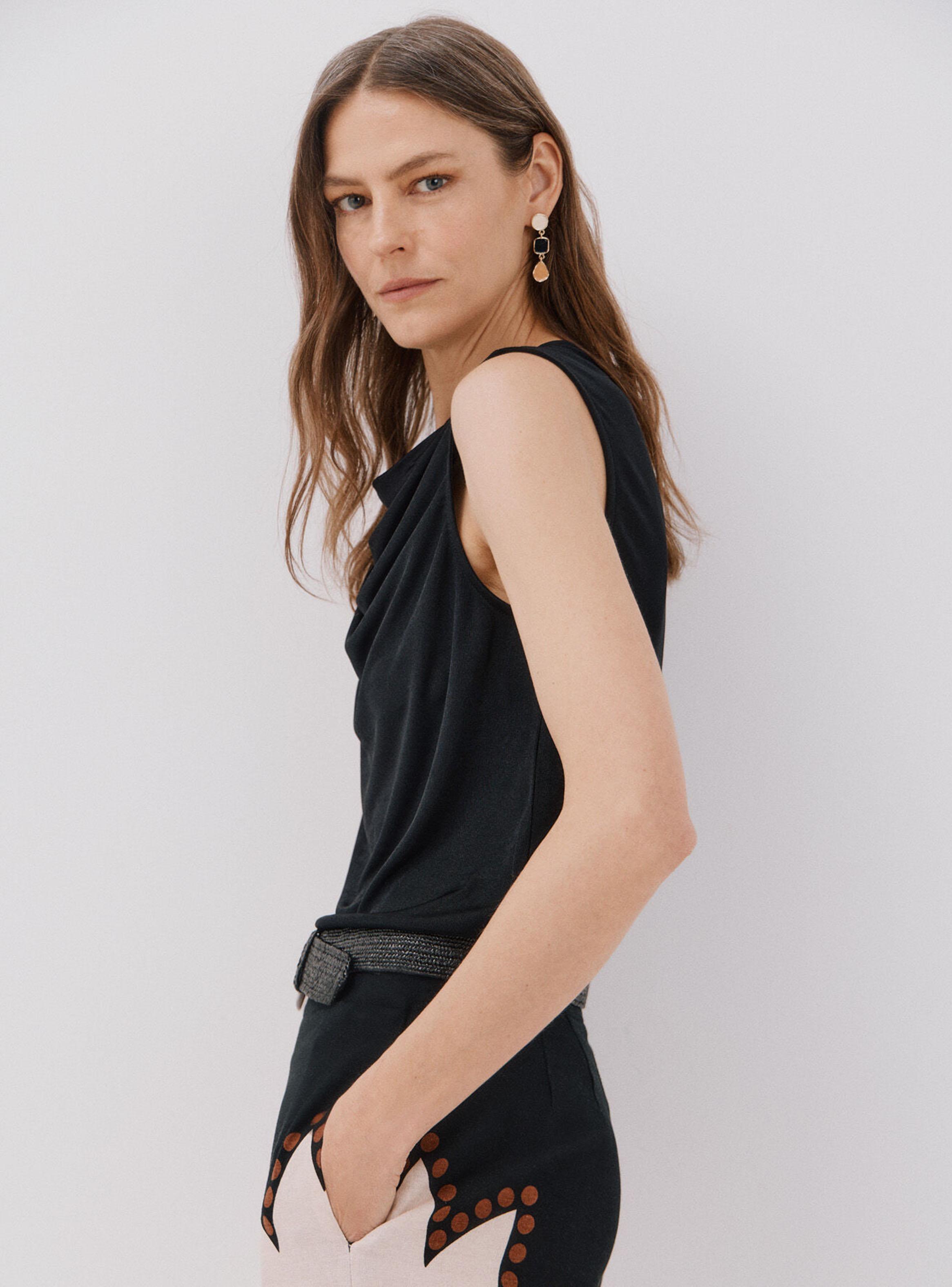 Top Punto Drapeado Satinado-2