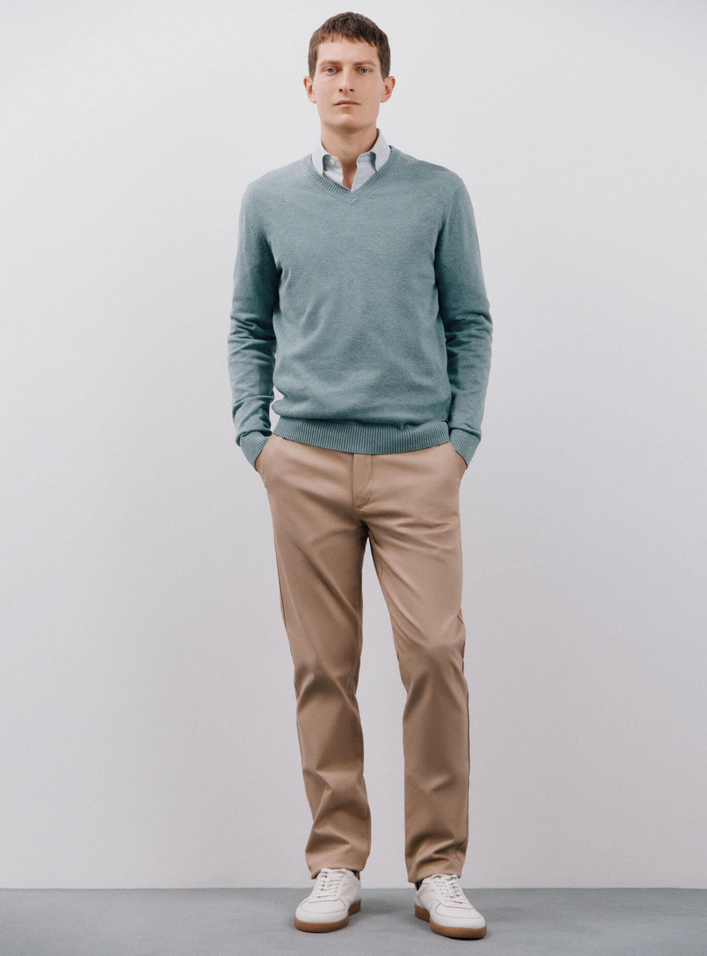 Sweater Algodón Cuello Básico Algodón-4
