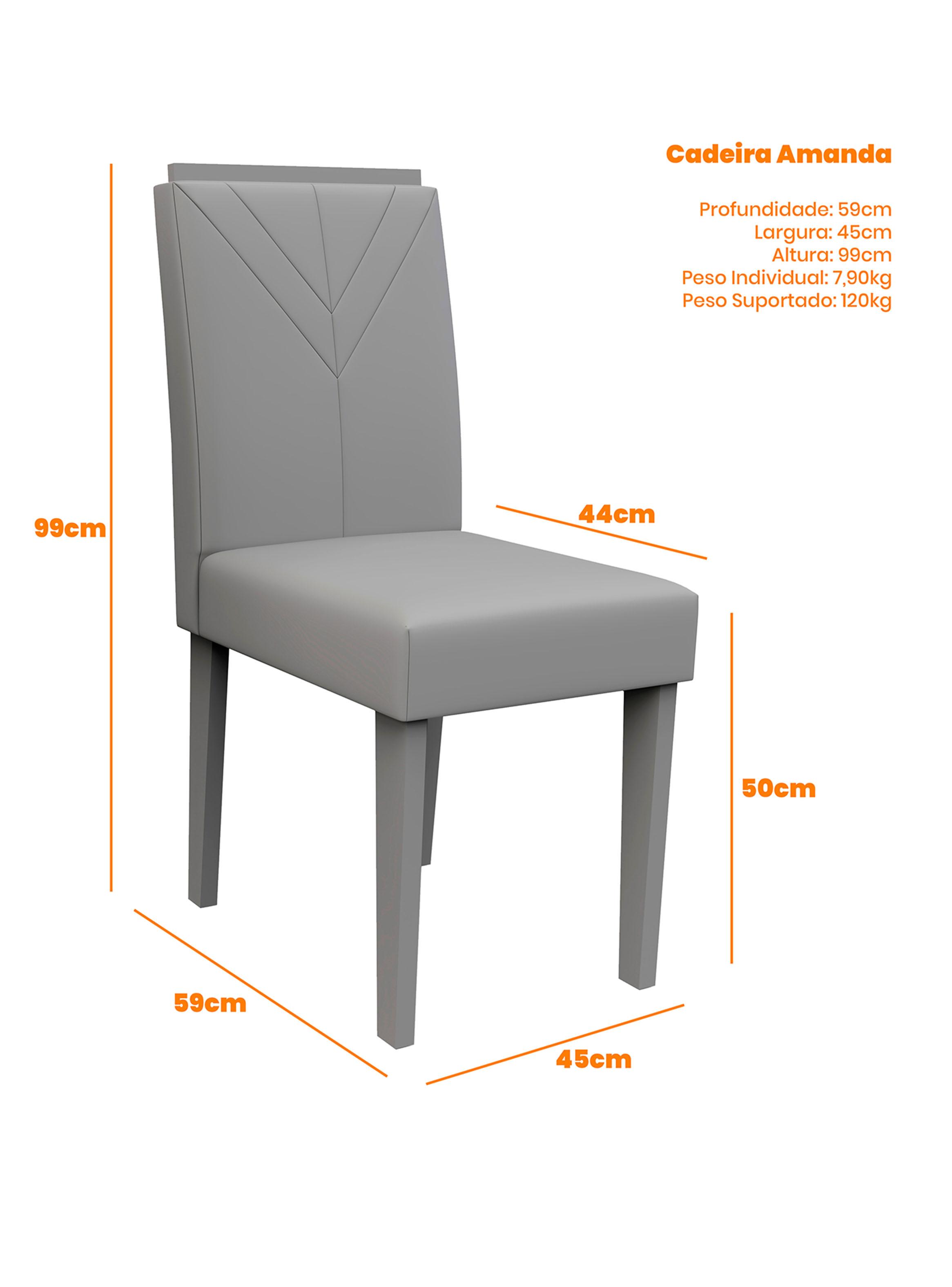 Juego de Comedor Vezna Rectangular 4 Sillas-2
