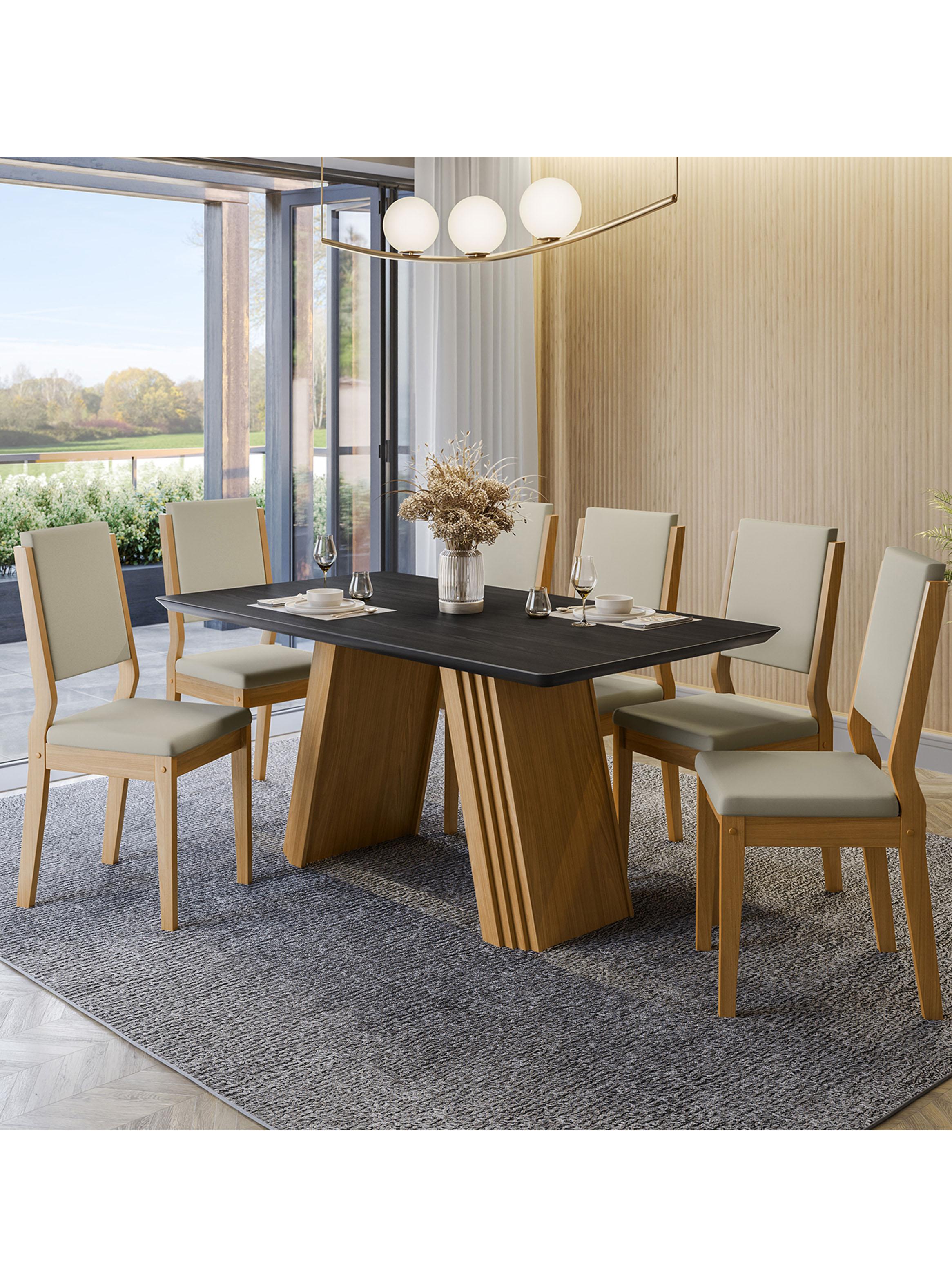 Juego de Comedor Fer Rectangular 6 Sillas-4