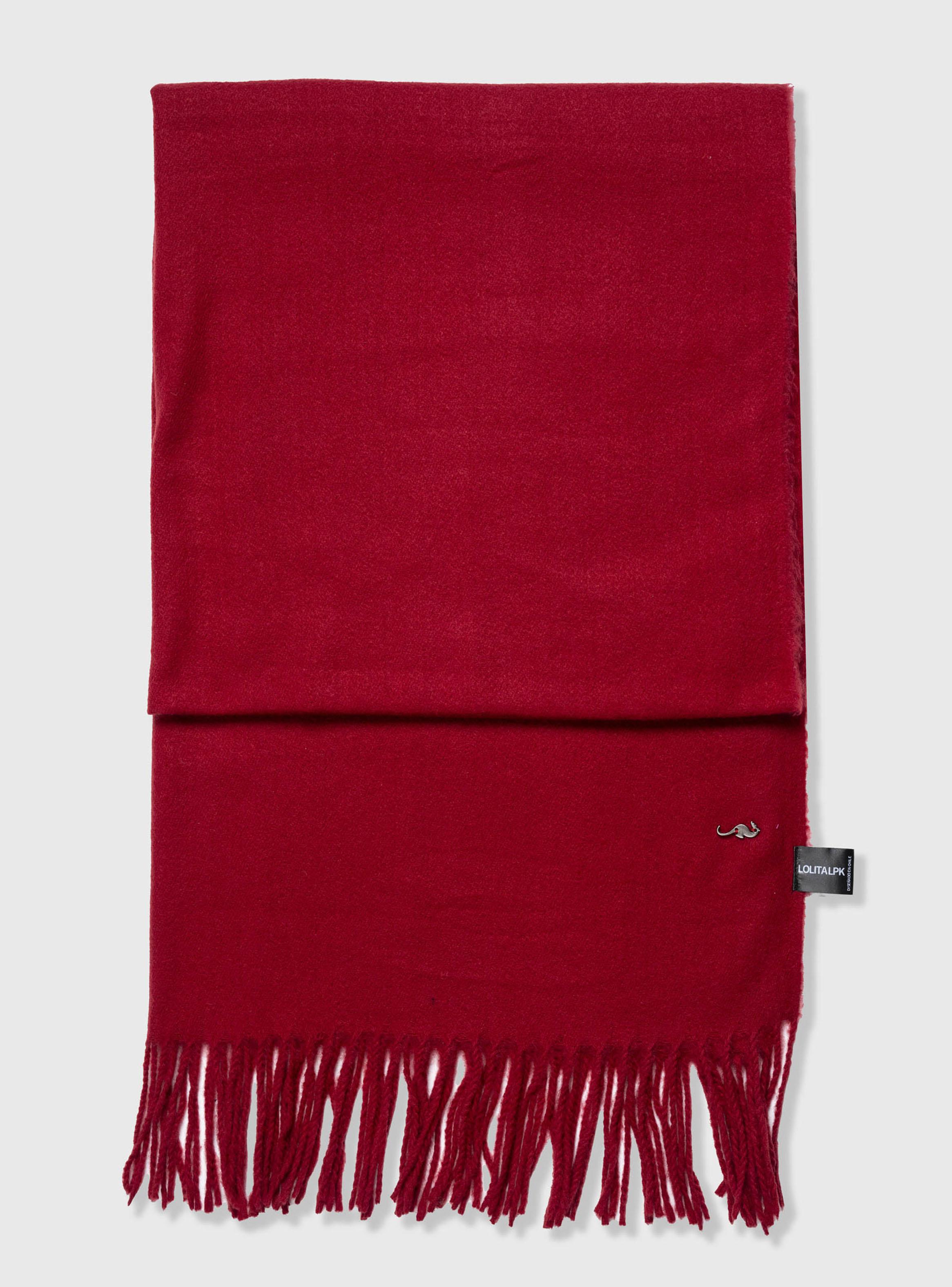 Bufanda Tejida Suave Burdeo-4